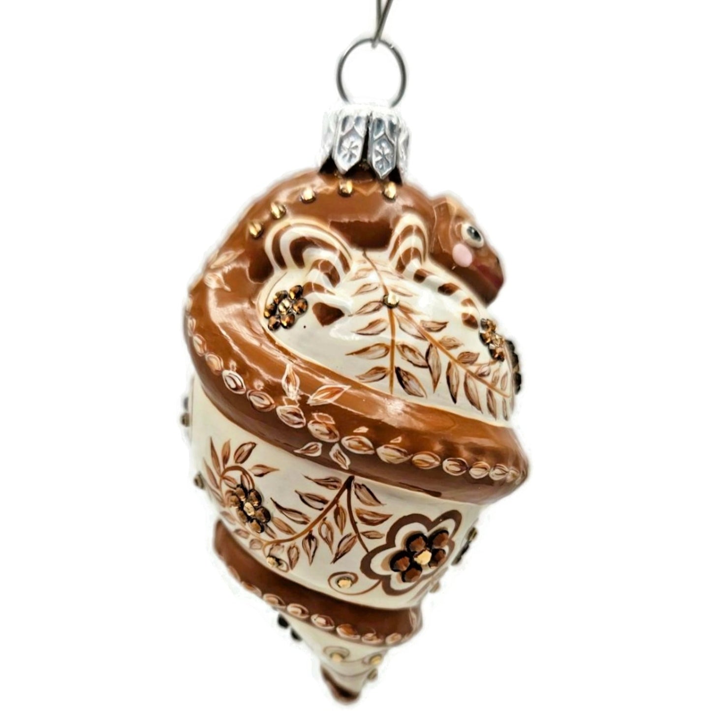 Patricia Breen Topping Chameleon Zalipie Bark Spring Christmas Tree Ornament