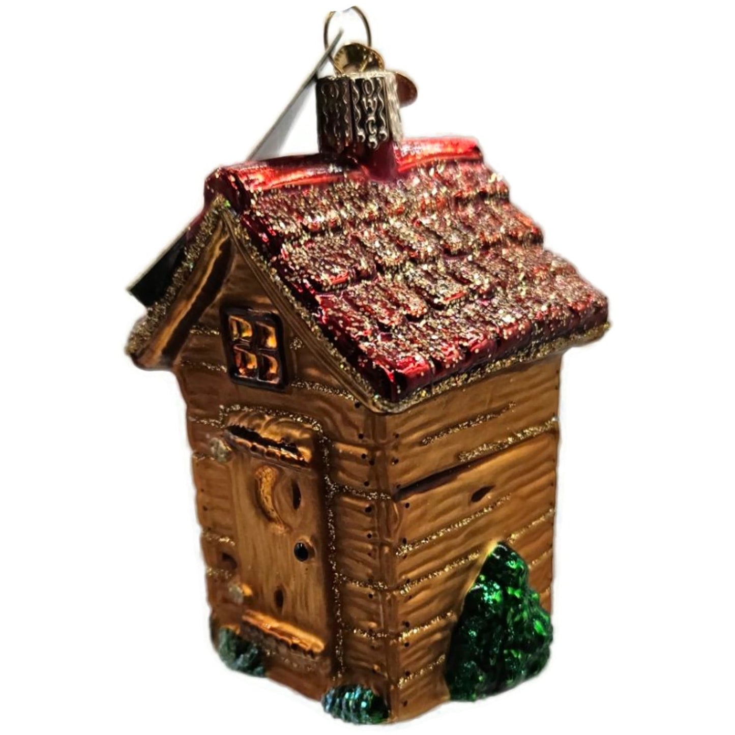 OWC Outhouse Ornament Camping Forest Old World Christmas Holiday Tree Decoration