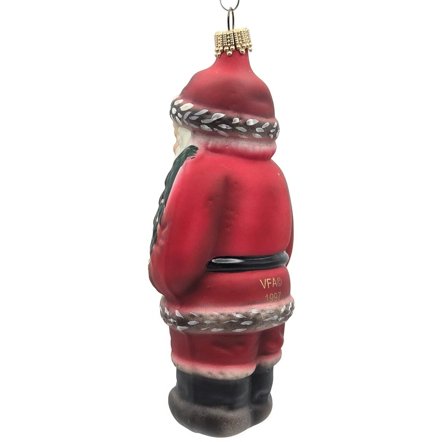 Vaillancourt Nordstrom American Santa Claus Folk Art Christmas Tree Ornament