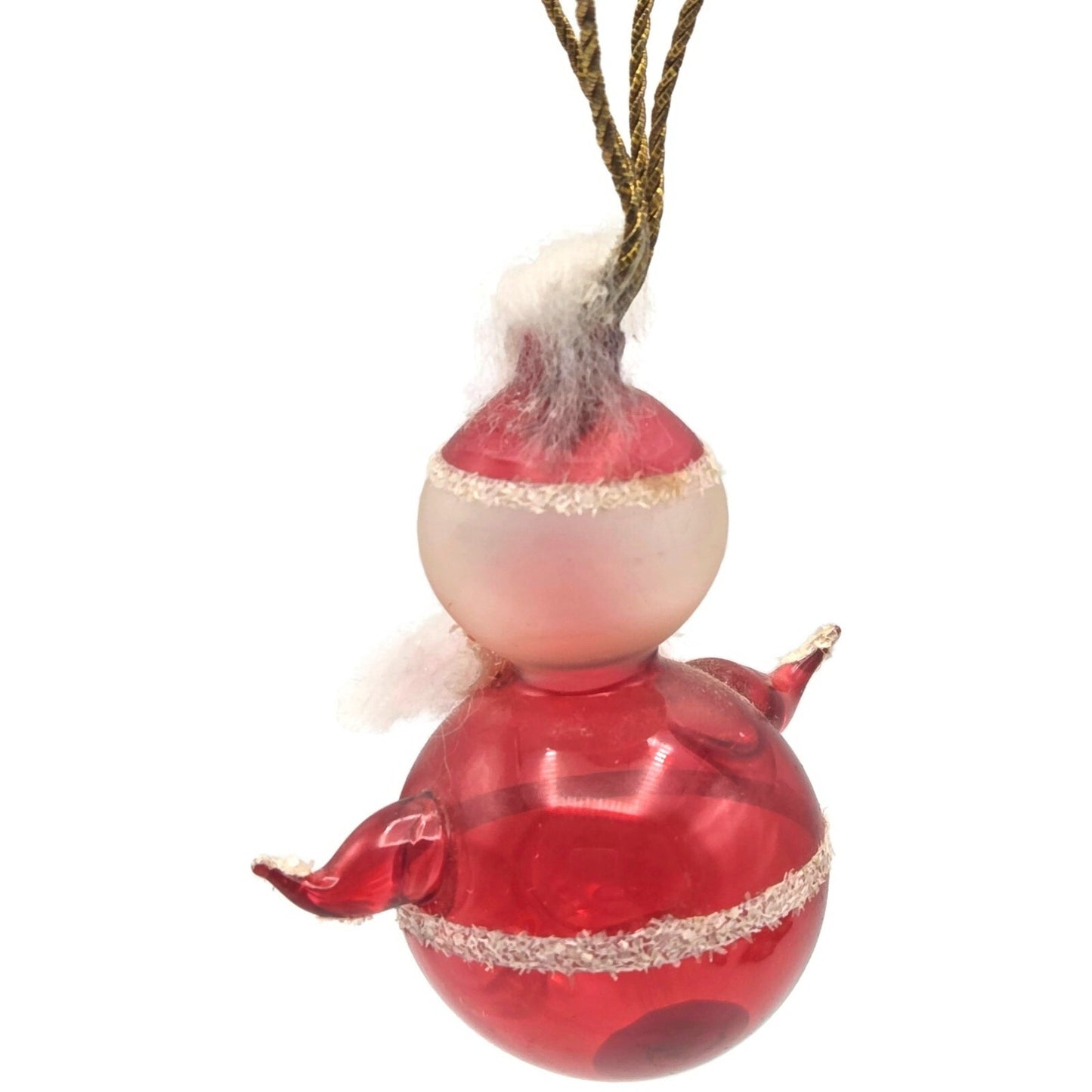 Soffieria De Carlini Santa Claus Hot Air Balloon Red Christmas Tree Ornament