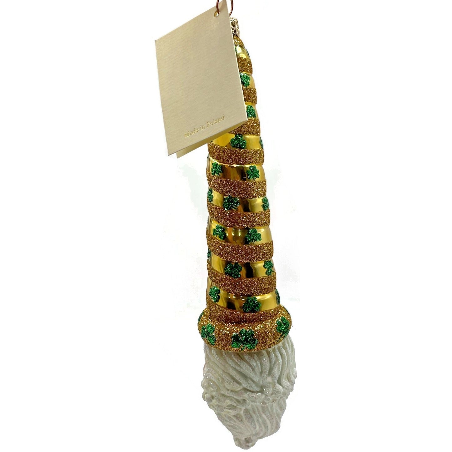 Patricia Breen Ornament Sucre Santa Claus Clover Gold St Patricks Christmas Tree
