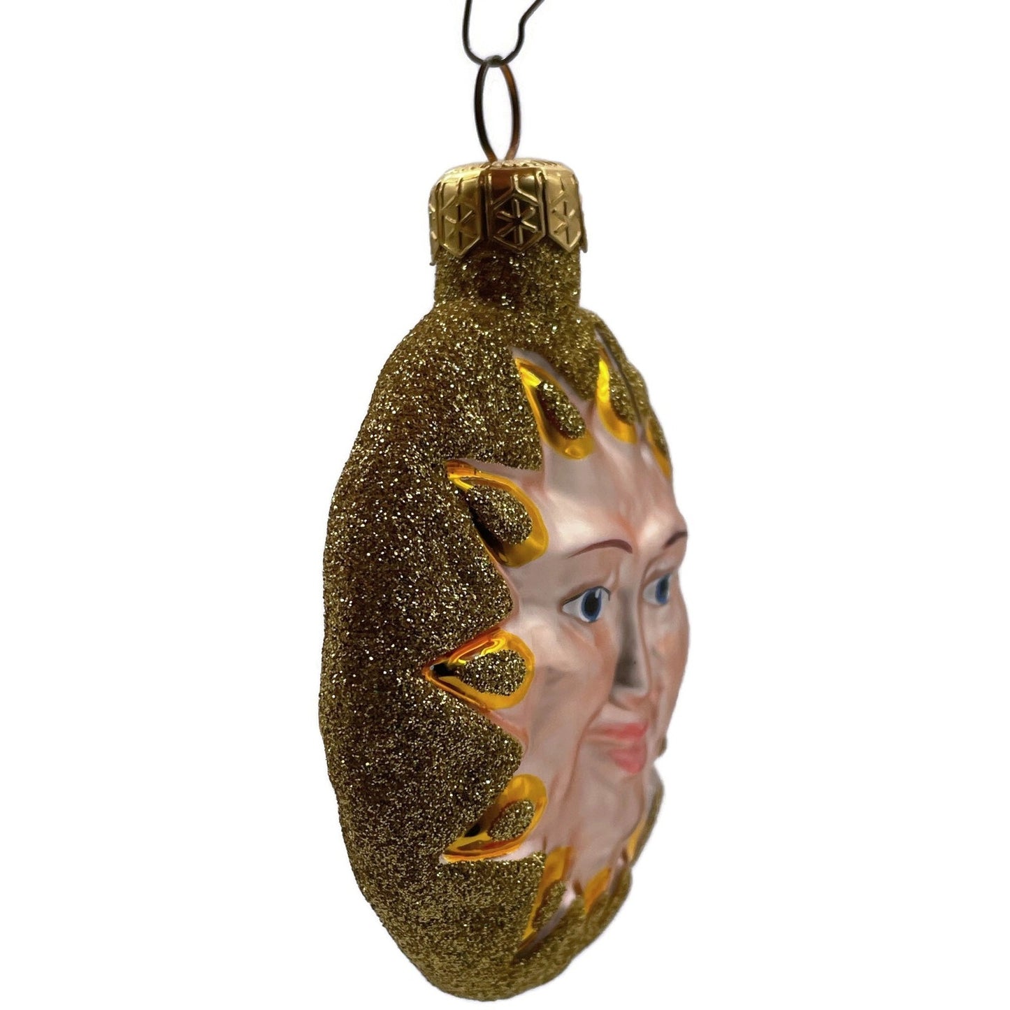 Patricia Breen Sunflower Sun Gold Glittered Tips Summer Christmas Tree Ornament