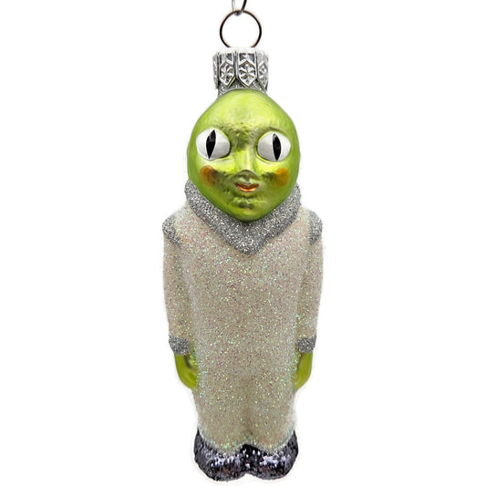 Patricia Breen A Walk on the Moon Alien Glittered Suit Shoes Christmas Ornament