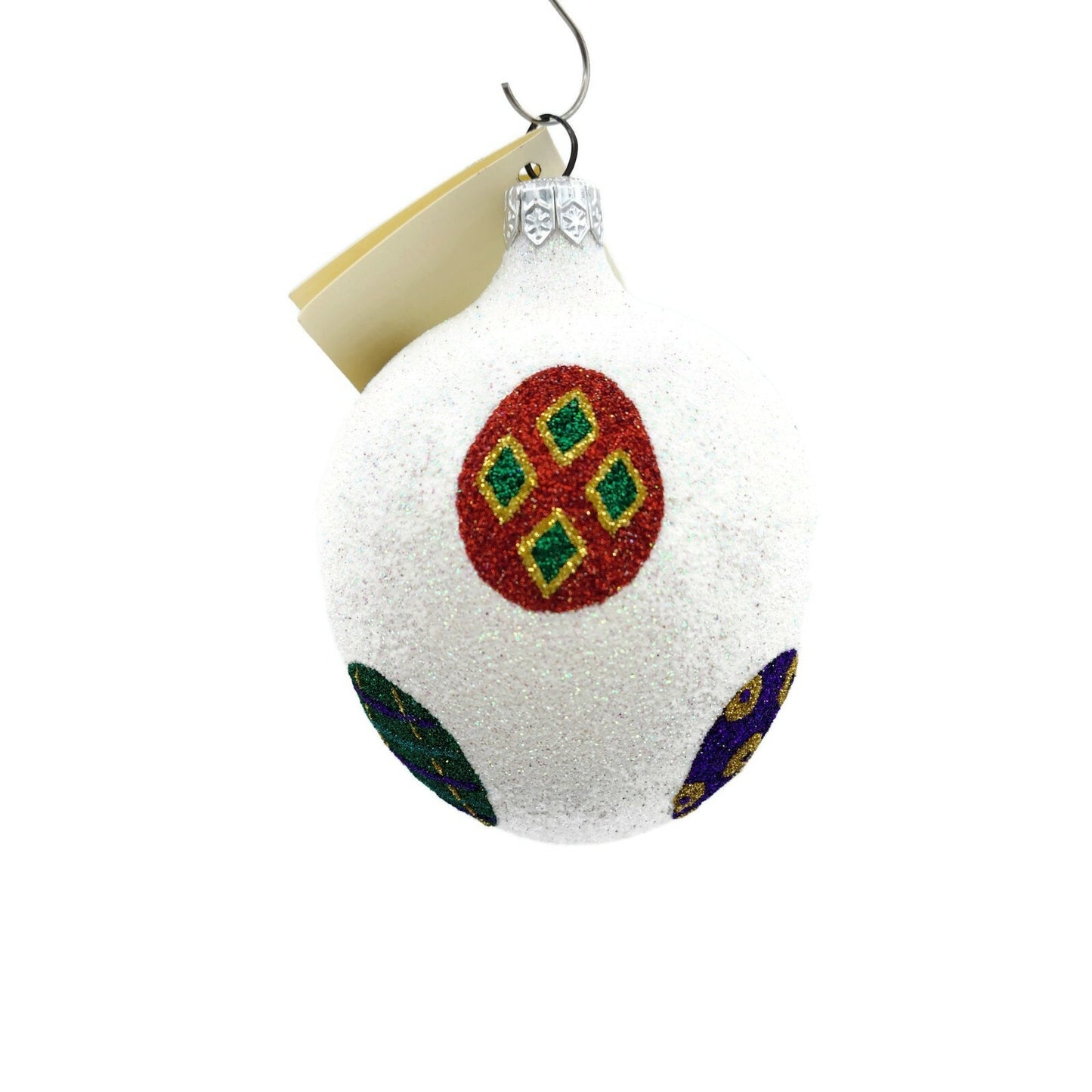 Patricia Breen CATZ Egg Glittered Easter Holiday Christmas Tree Ornament