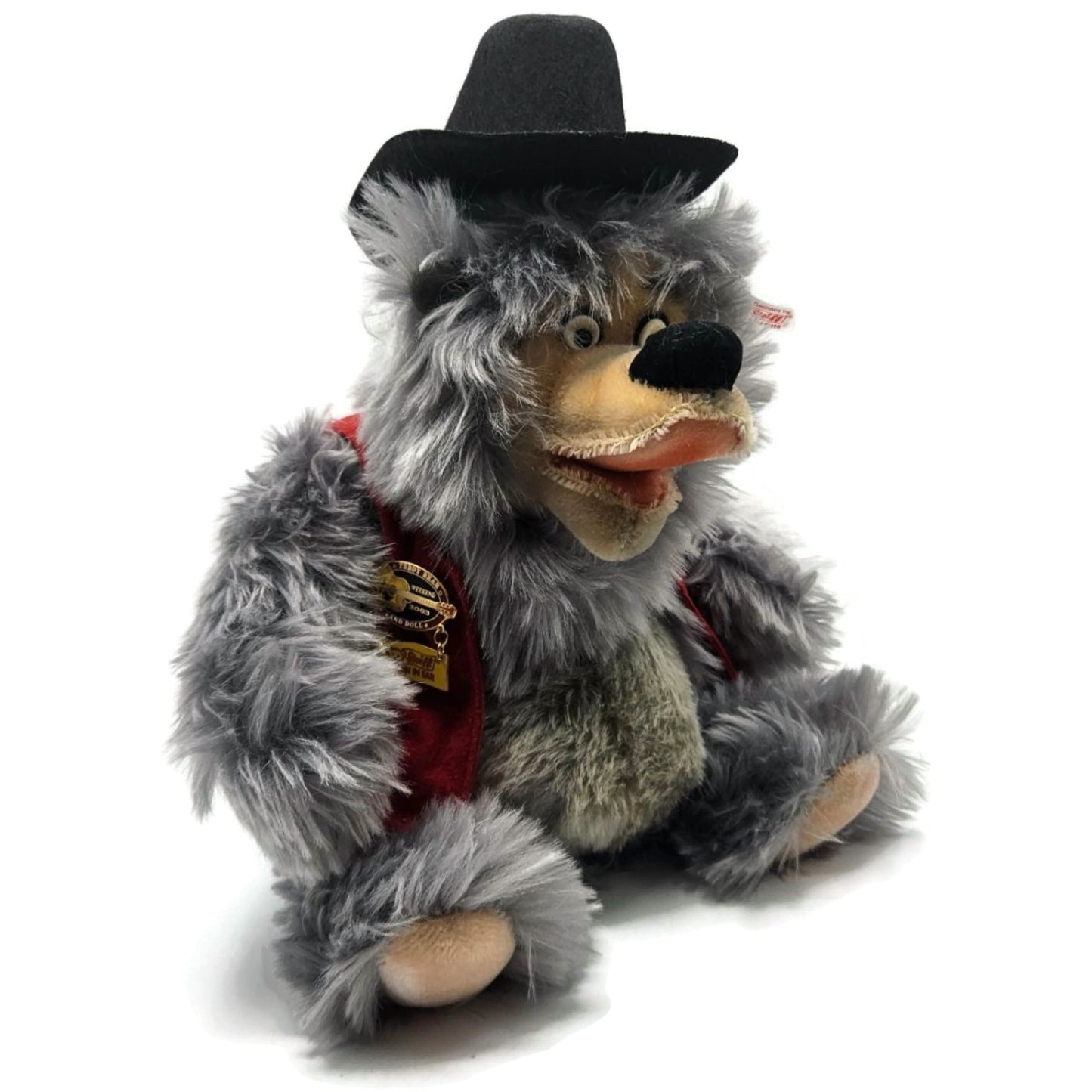 Steiff Bear Walt Disney World Big Al Teddy Bear Plush Toy Gray Limited Edition