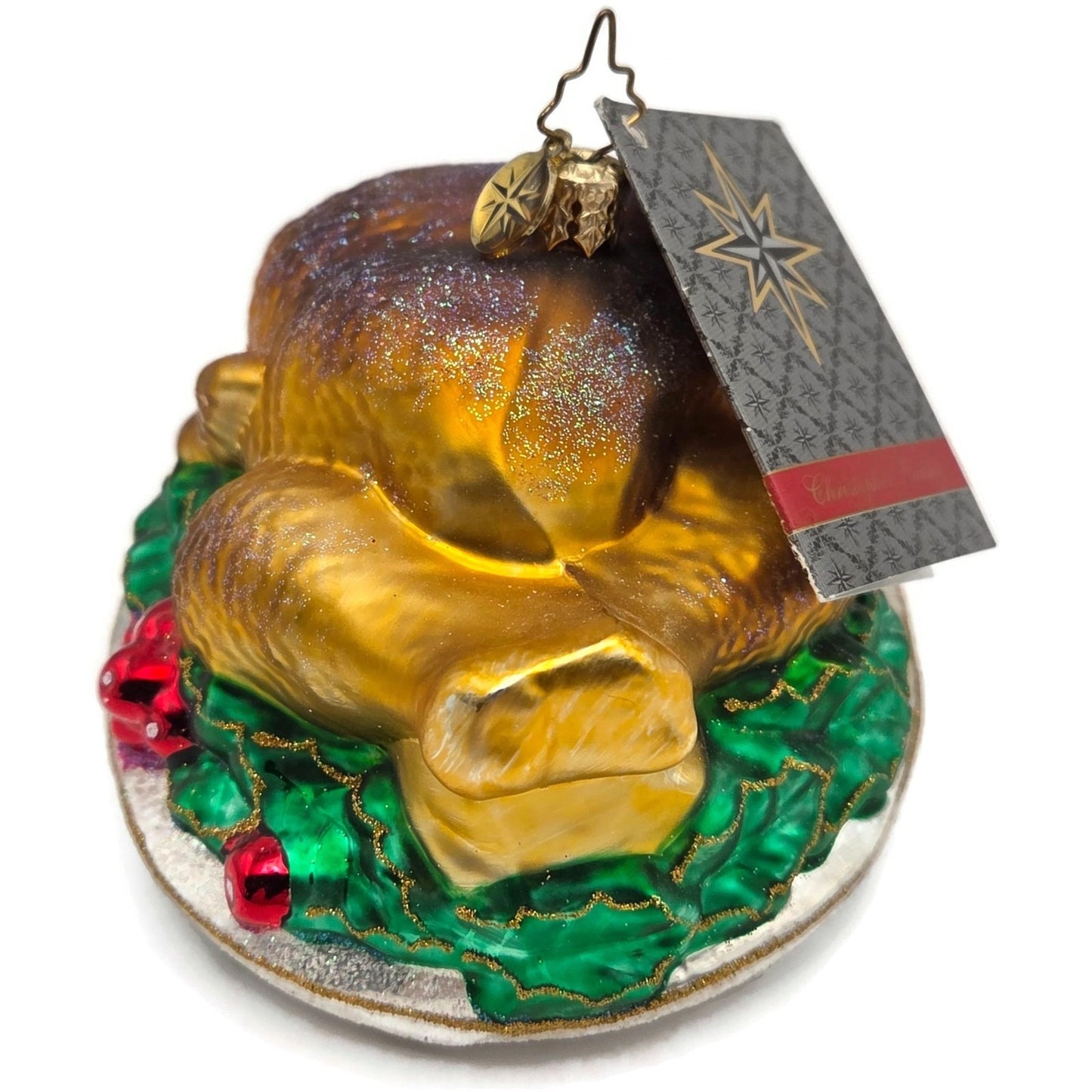 Christopher Radko Turley Time Platter Thanksgiving Dinner Christmas Ornament