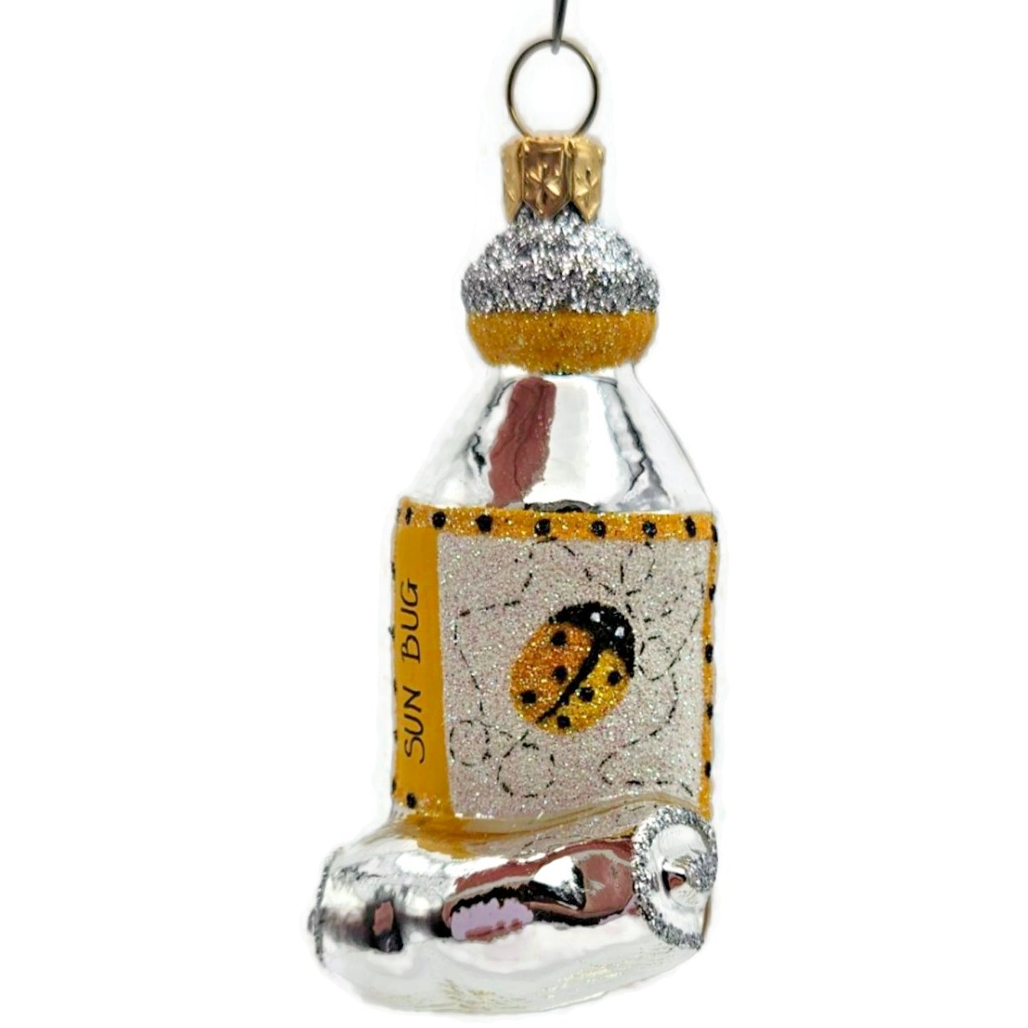 Patricia Breen Miniature Paint Tube Sun Bug Rolled Spring Christmas Ornament