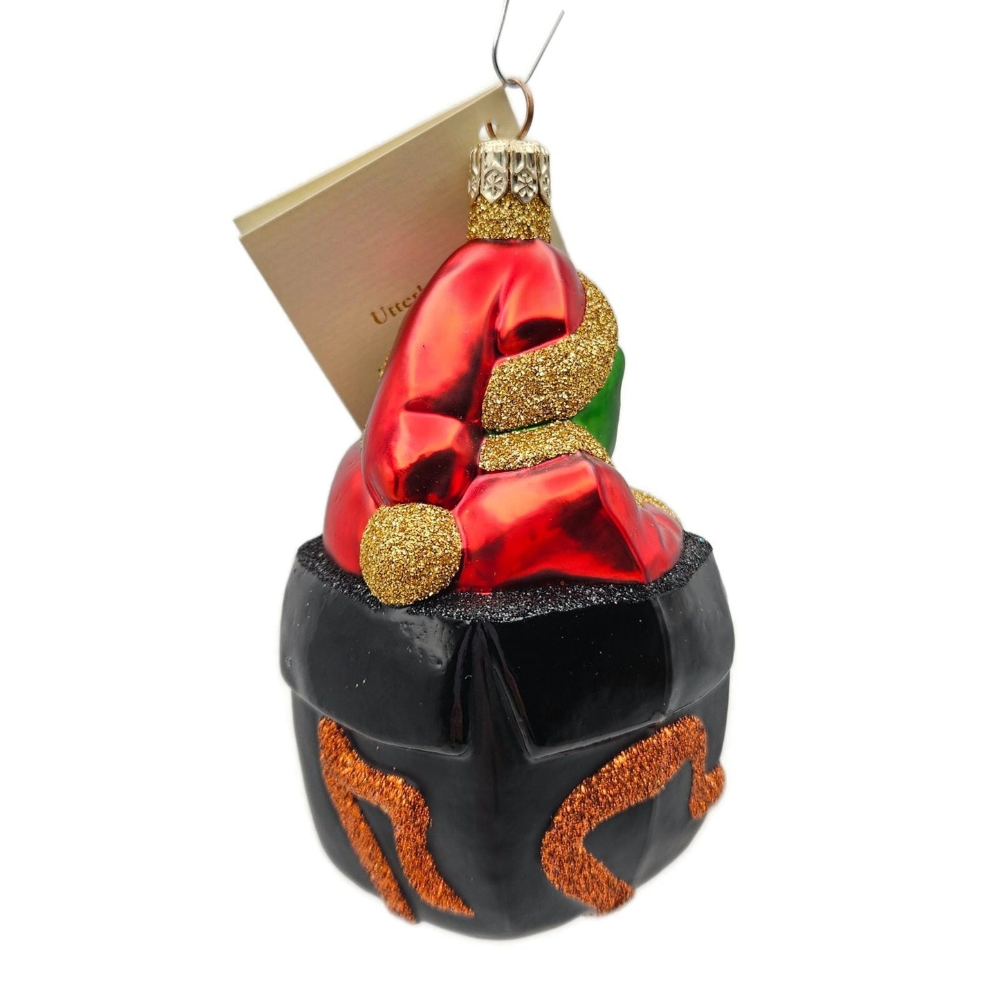 Patricia Breen Mmmonster Present Black Orange Halloween Christmas Tree Ornament
