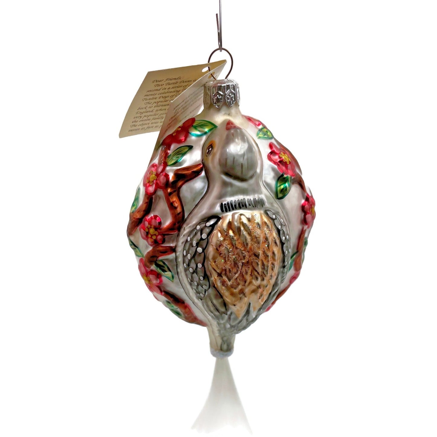 Christopher Radko Ornament Two Turtle Doves 12 Days Of Christmas Tree Decor 5311