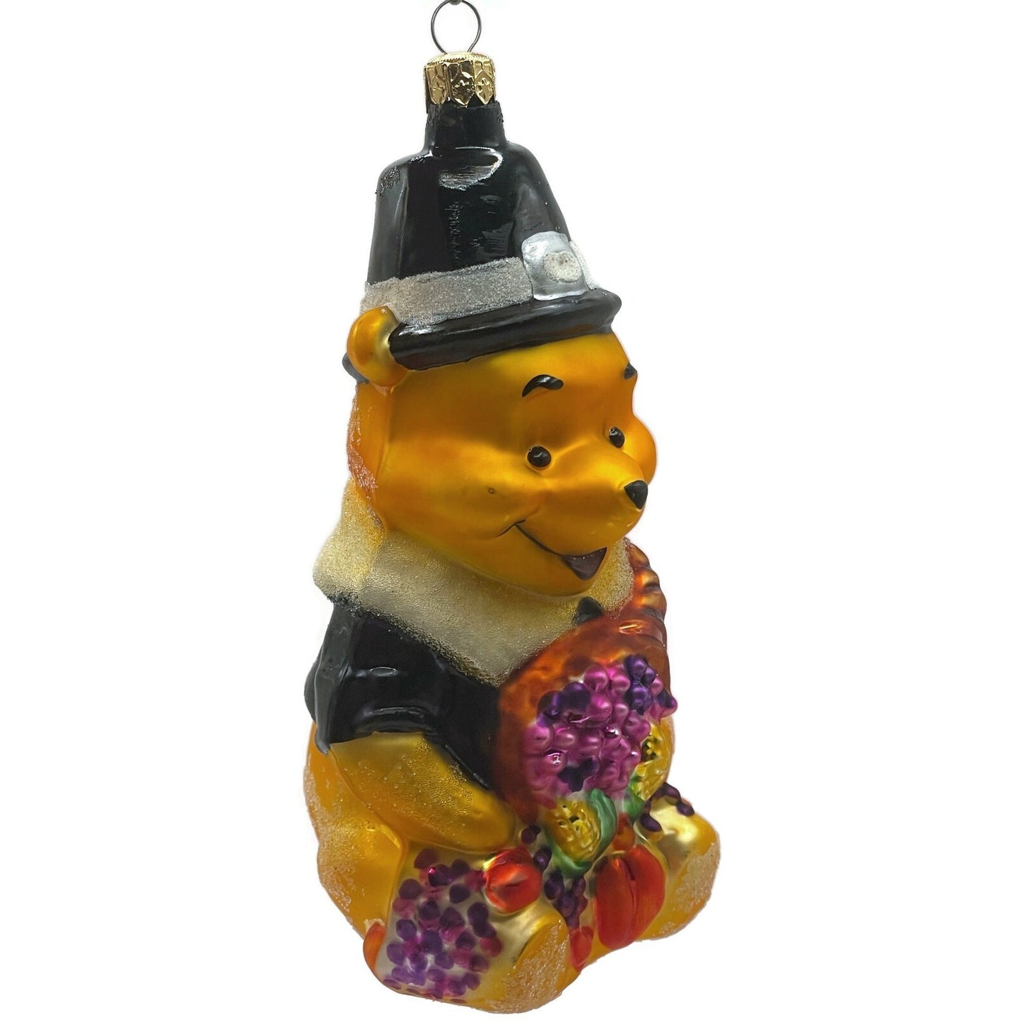 Christopher Radko Thanksgiving Pilgrim Winnie The Pooh Disney Christmas Ornament