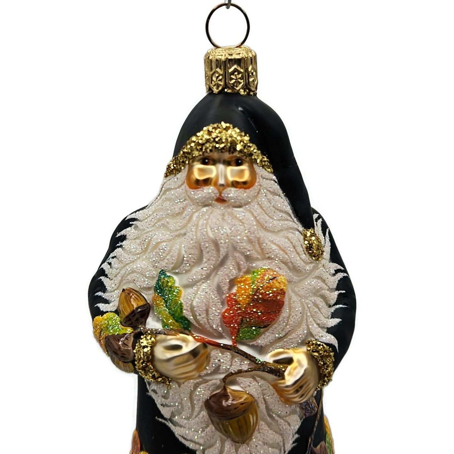 Patricia Breen From Little Acorns Black Santa Claus Fall Christmas Tree Ornament