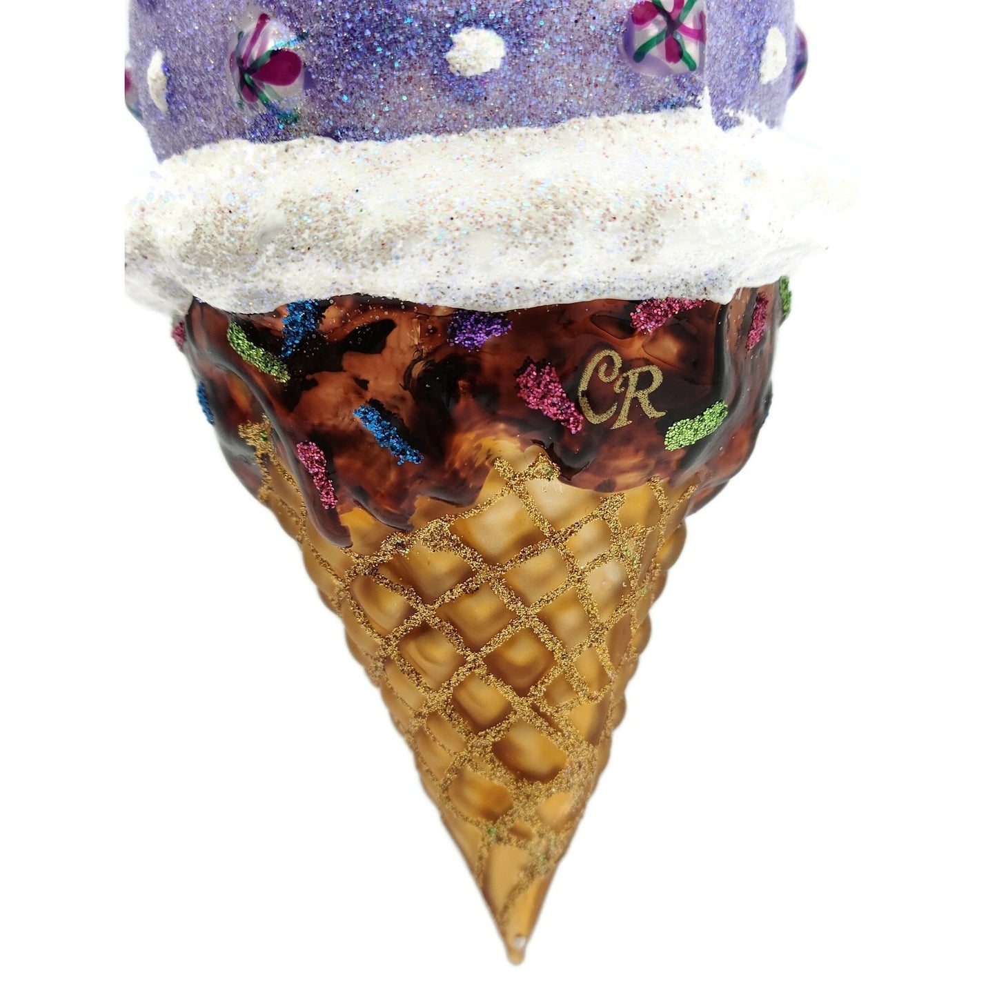 Christopher Radko A Cold and Frosty Treat Cone 1020728 Christmas Tree Ornament