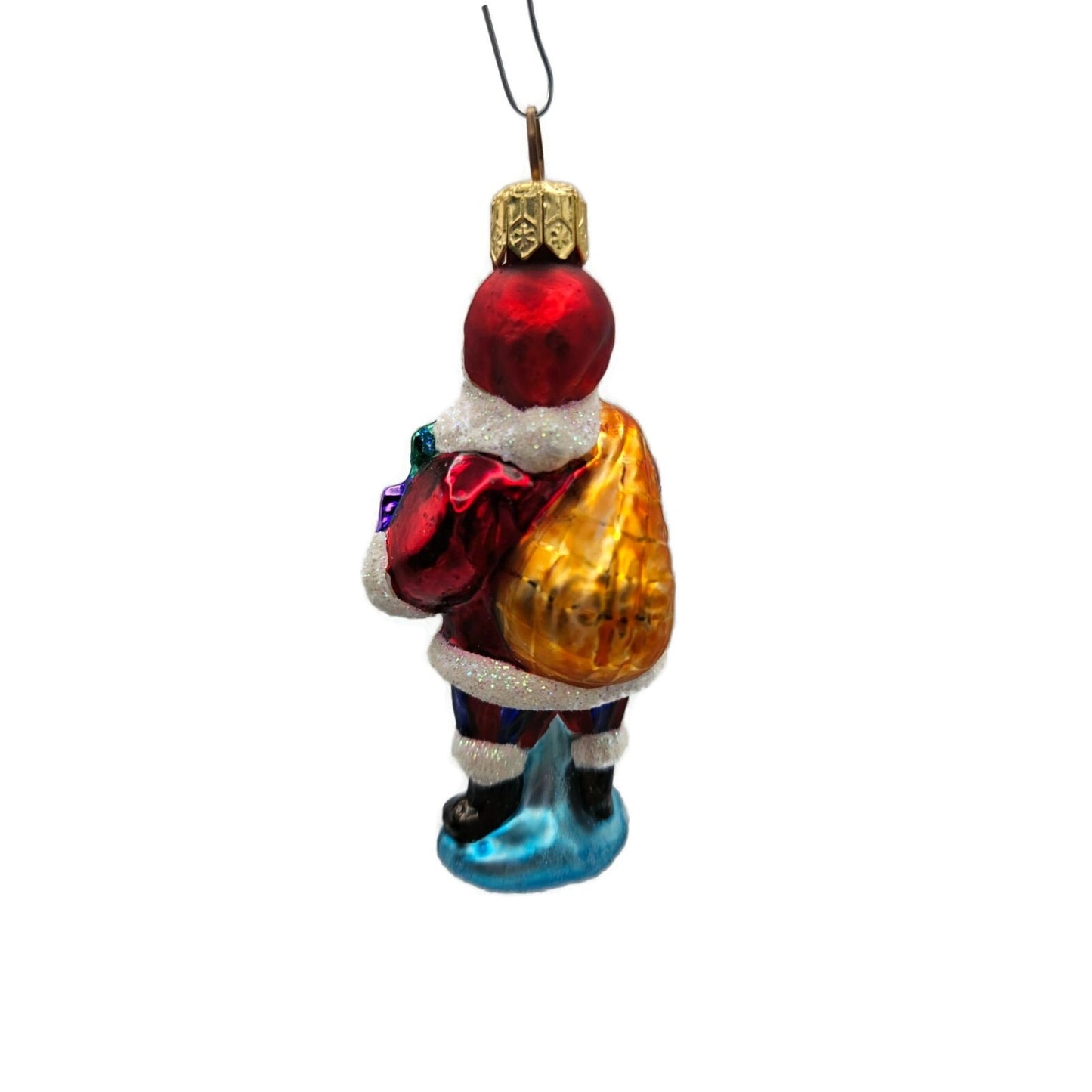 Christopher Radko Santa Joy Gem Gifts Glass Christmas Tree Ornament 99-973-0