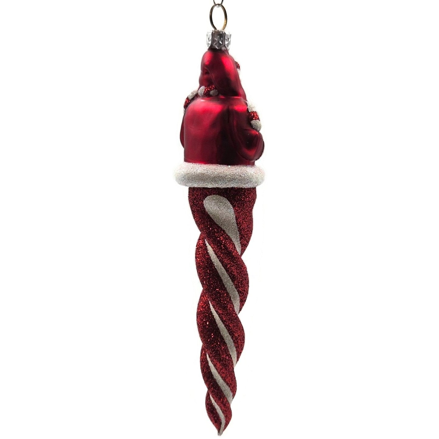 Patricia Breen Santa Sopel Red White Candy Cane Spiral Christmas Tree Ornament