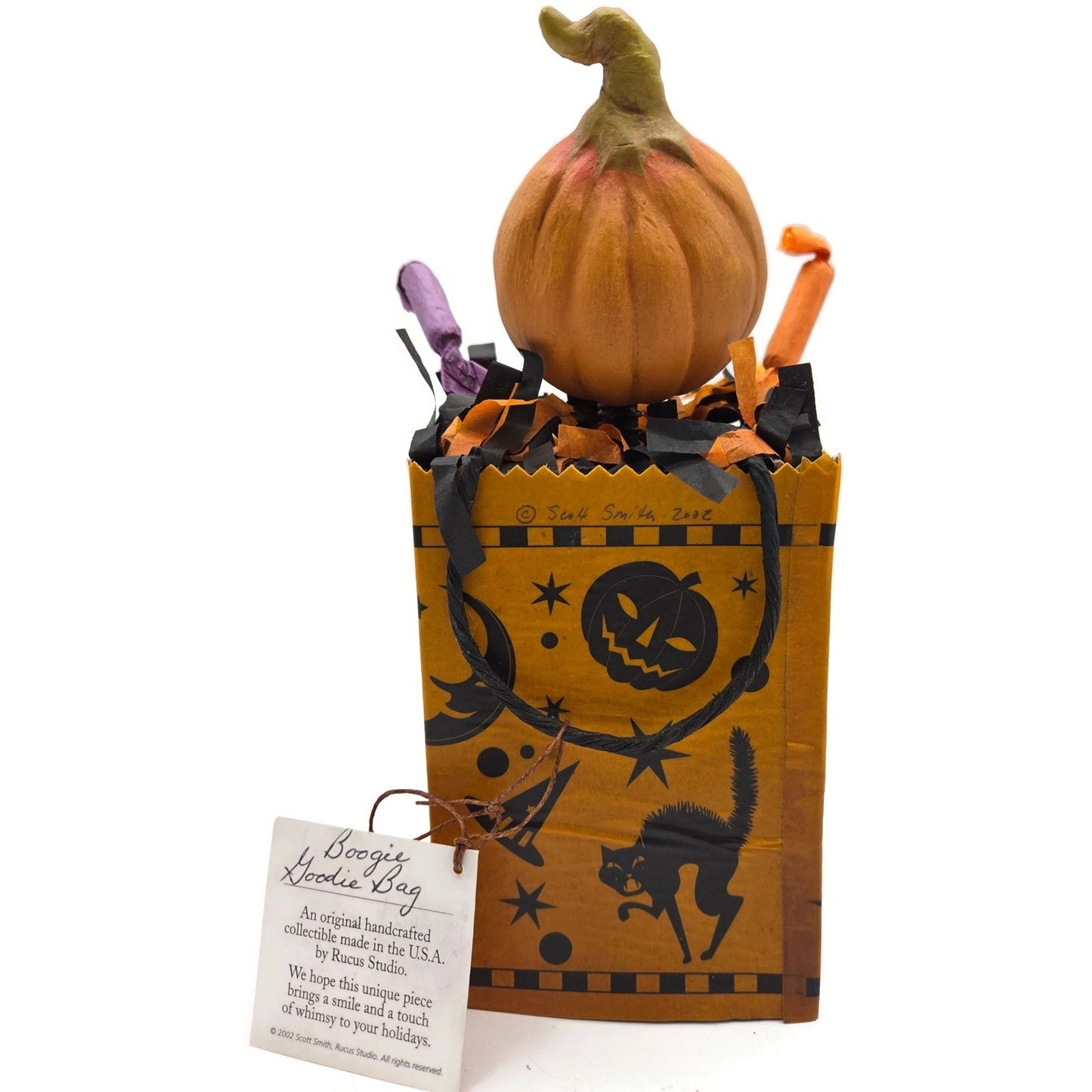 Rucus Studio Boogie Goodie Bag Halloween Candy Box Bobble Head Scott Smith 2002