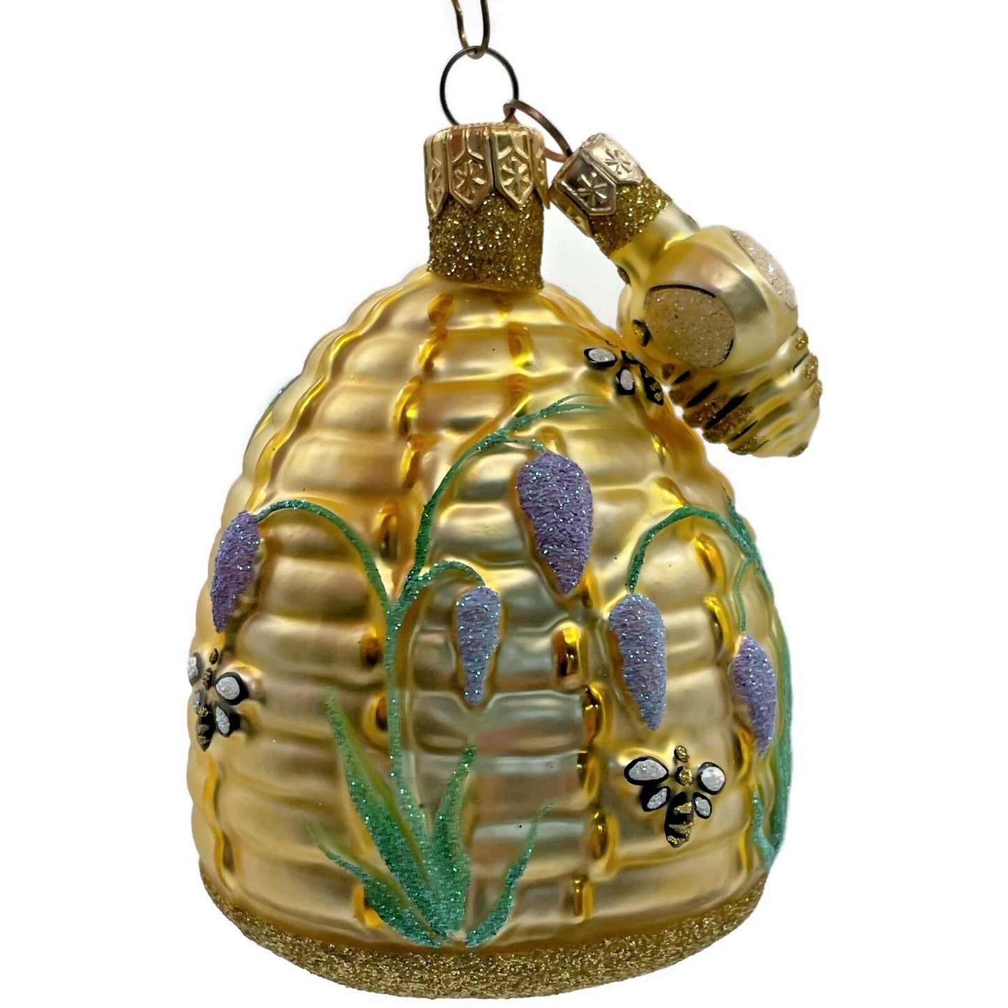 Patricia Breen Wisteria Beeskep Lavender Bee Flowers Spring Christmas Ornament