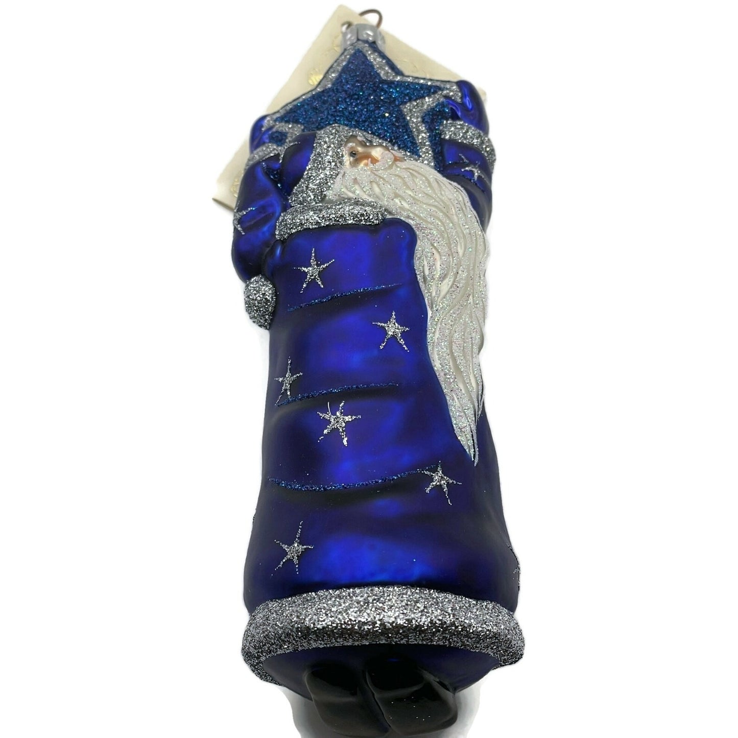 Patricia Breen Ornament Topping the Tannenbaum Blue Stars Christmas Tree Decor