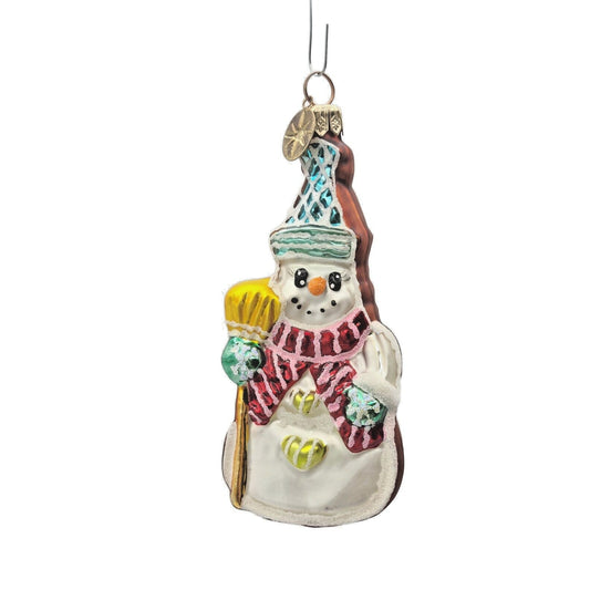 Christopher Radko Cookie Cut Frosty Gem Snowman Christmas Tree Ornament 0107800