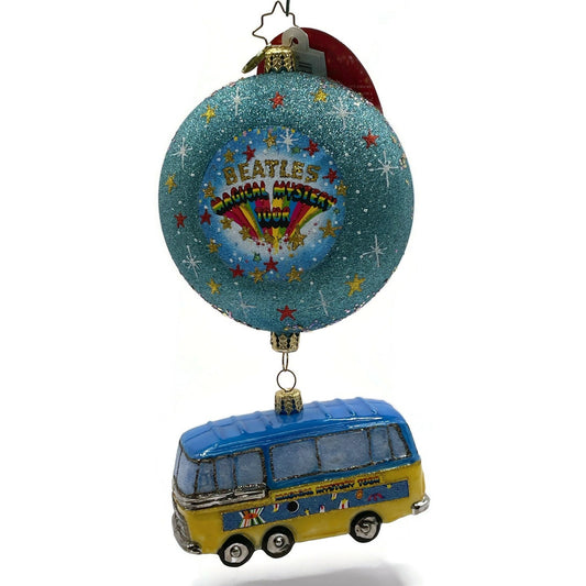 Christopher Radko Bus A Tour to the Top The Charts Beatles Christmas Ornament