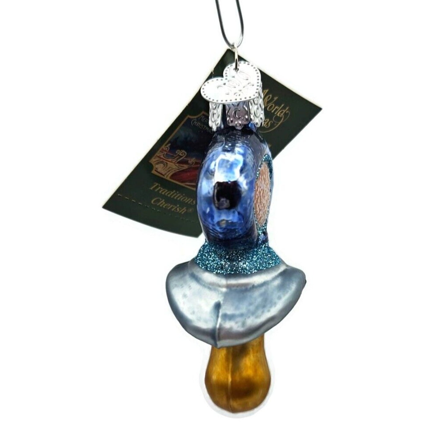 Old World Christmas Pacifier Baby Boy Blown Glass Christmas Tree Ornament OWC