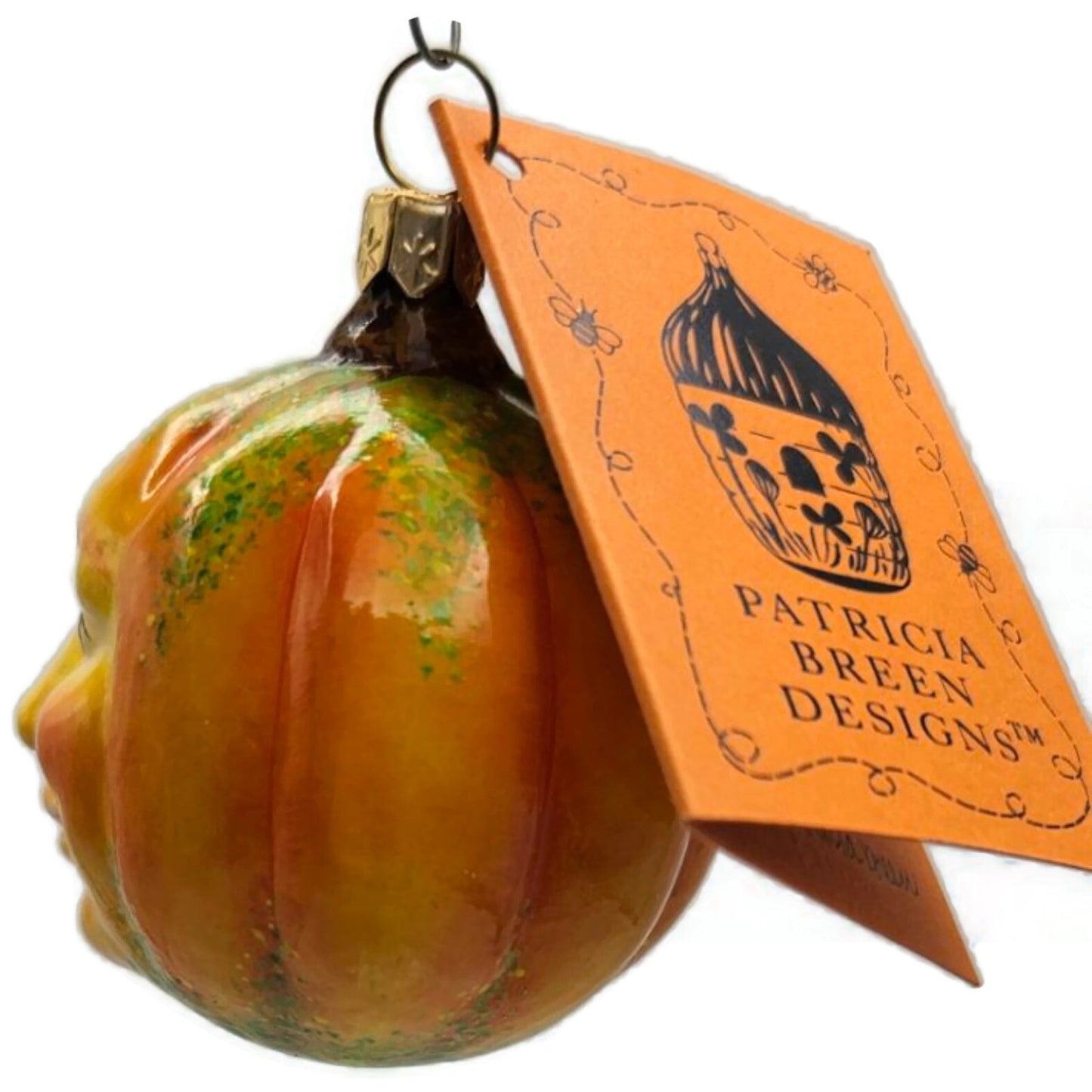 Patricia Breen Henry The Pumpkin Burnished Orange Halloween Christmas Ornament