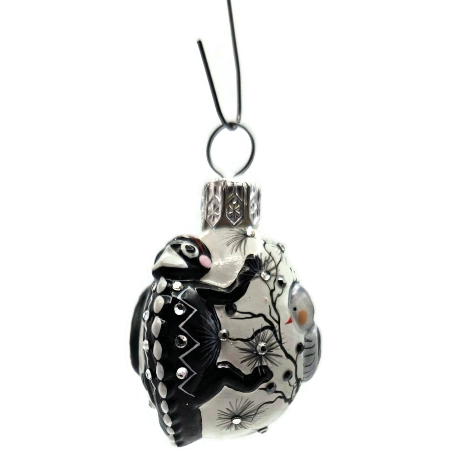 Patricia Breen Springtime Chameleon Black Bird Spring Christmas Tree Ornament