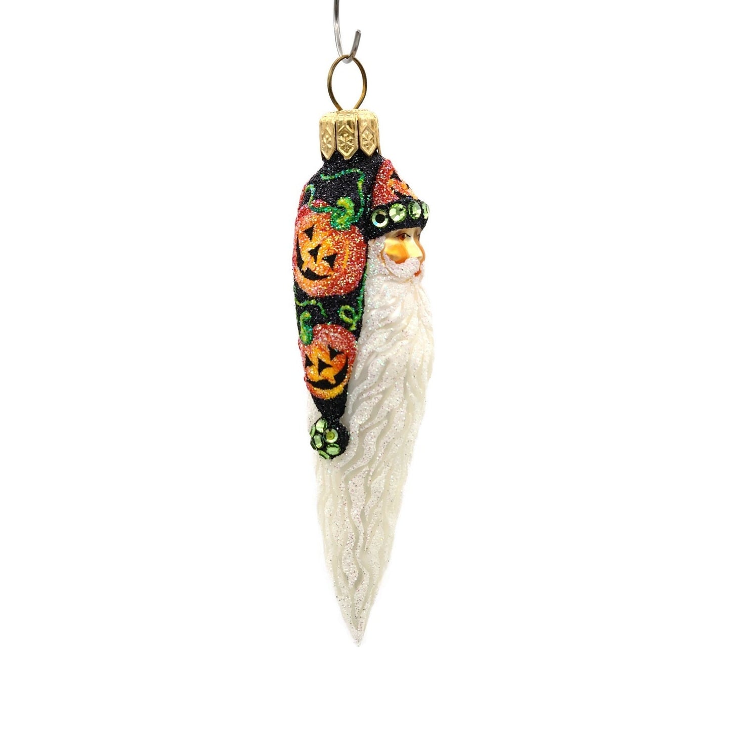 Patricia Breen Stocking Cap Santa Halloween Pumpkins Christmas Tree Ornament