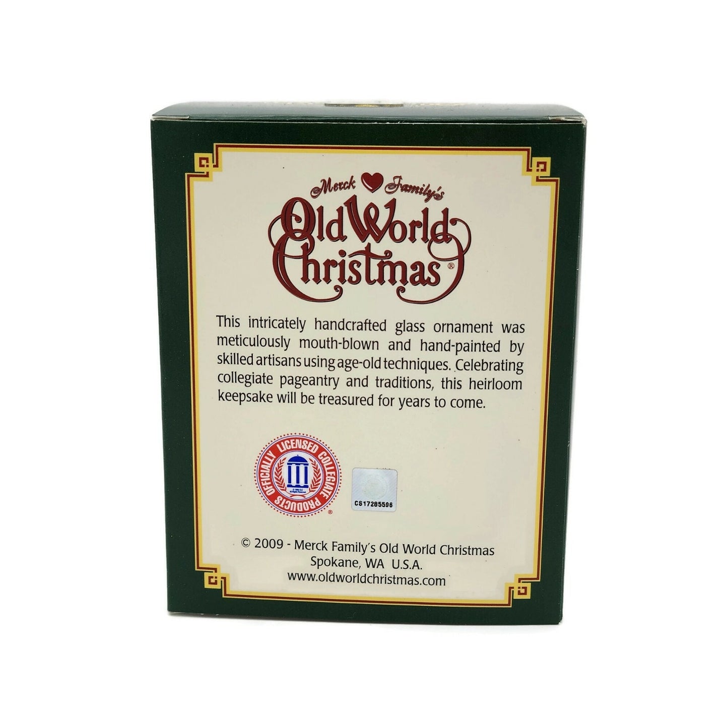 University of Oregon Old World Christmas Basketball Holiday Ornament U of O