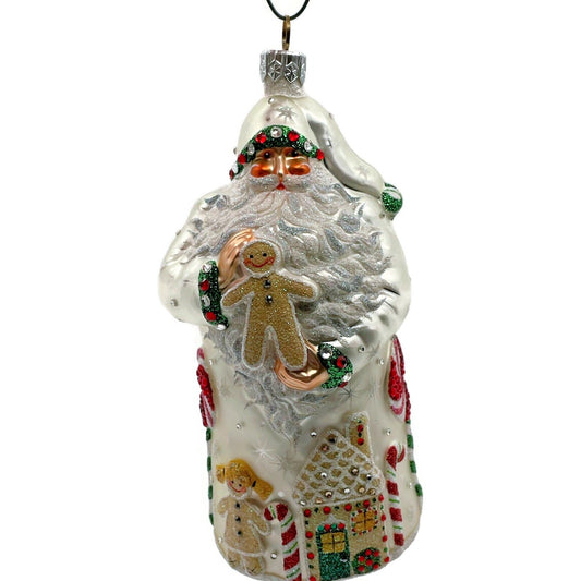 Patricia Breen Torun Santa Pearl Candy Canes Gingerbread Christmas Tree Ornament