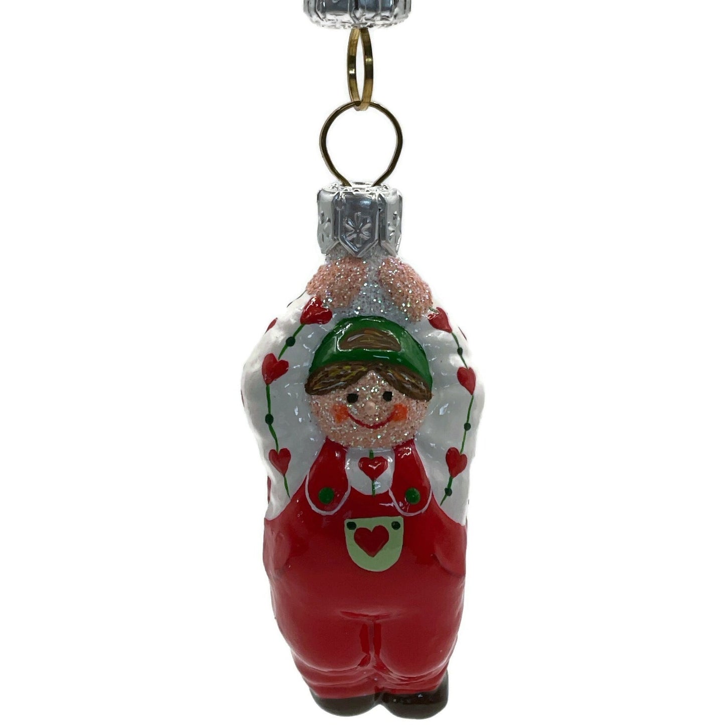 Patricia Breen Miniature Balloon Boy Hearts Valentines Christmas Tree Ornament