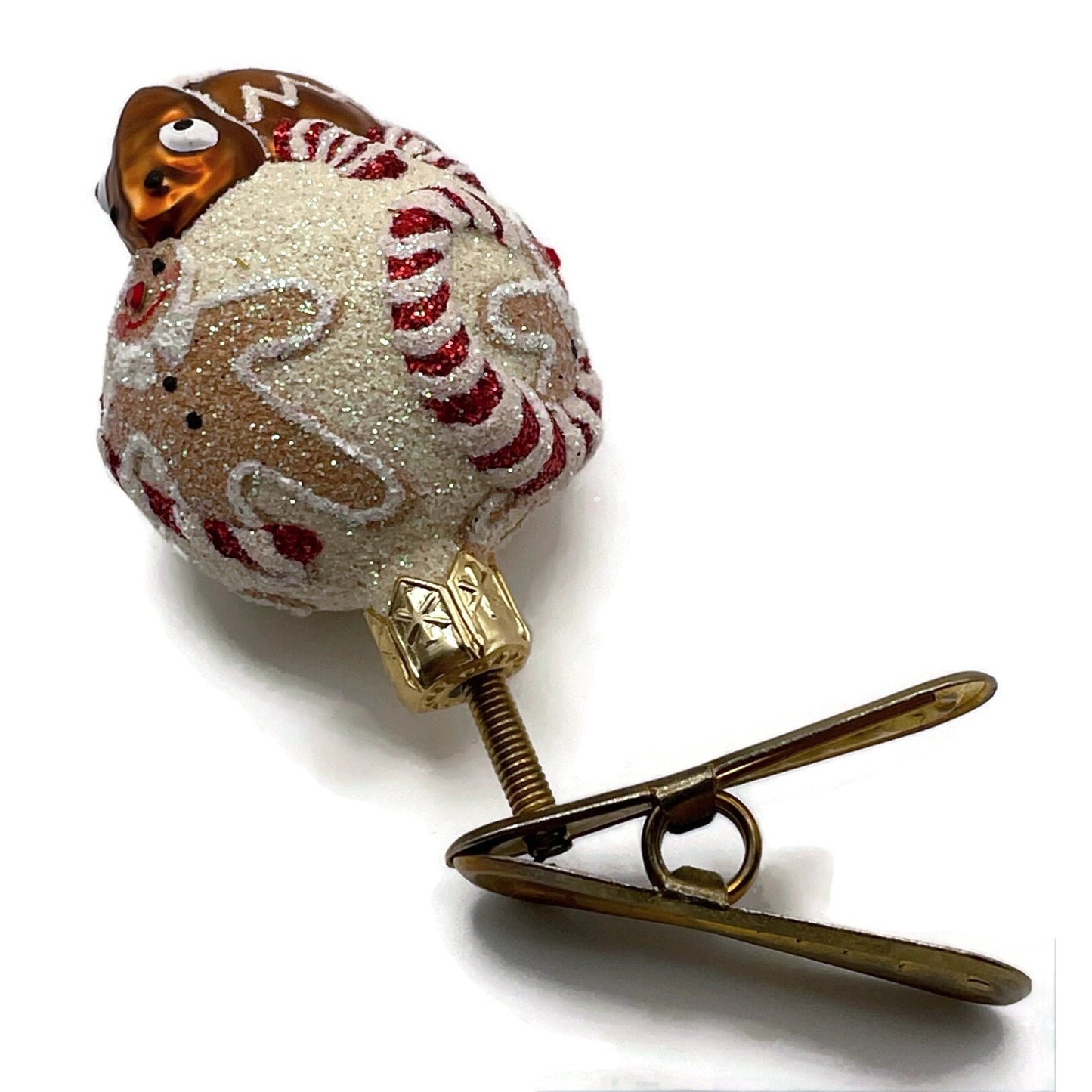 Patricia Breen Ultra Miniature Chameleon Gingerbread Clip On Christmas Ornament