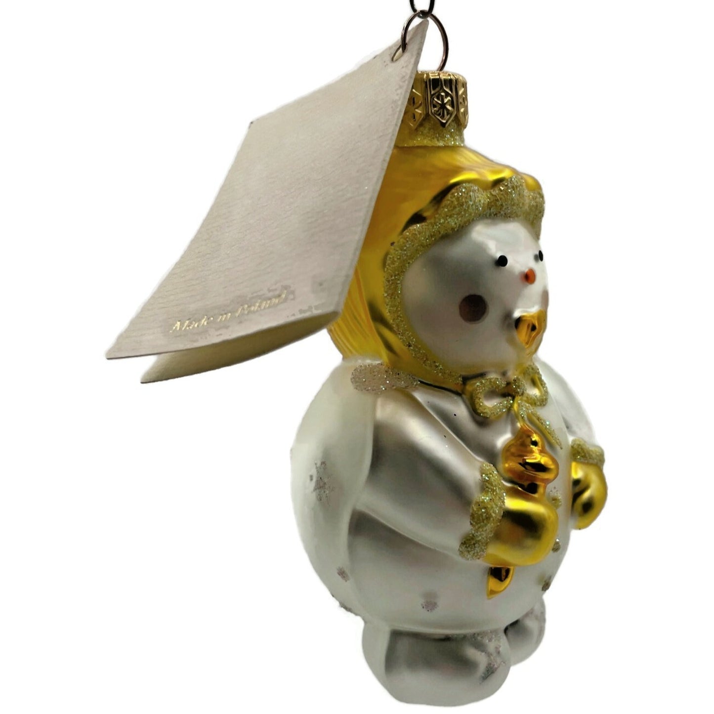 Patricia Breen Ornament Snowbaby Yellow Snowflakes Pearl Christmas Tree Decor