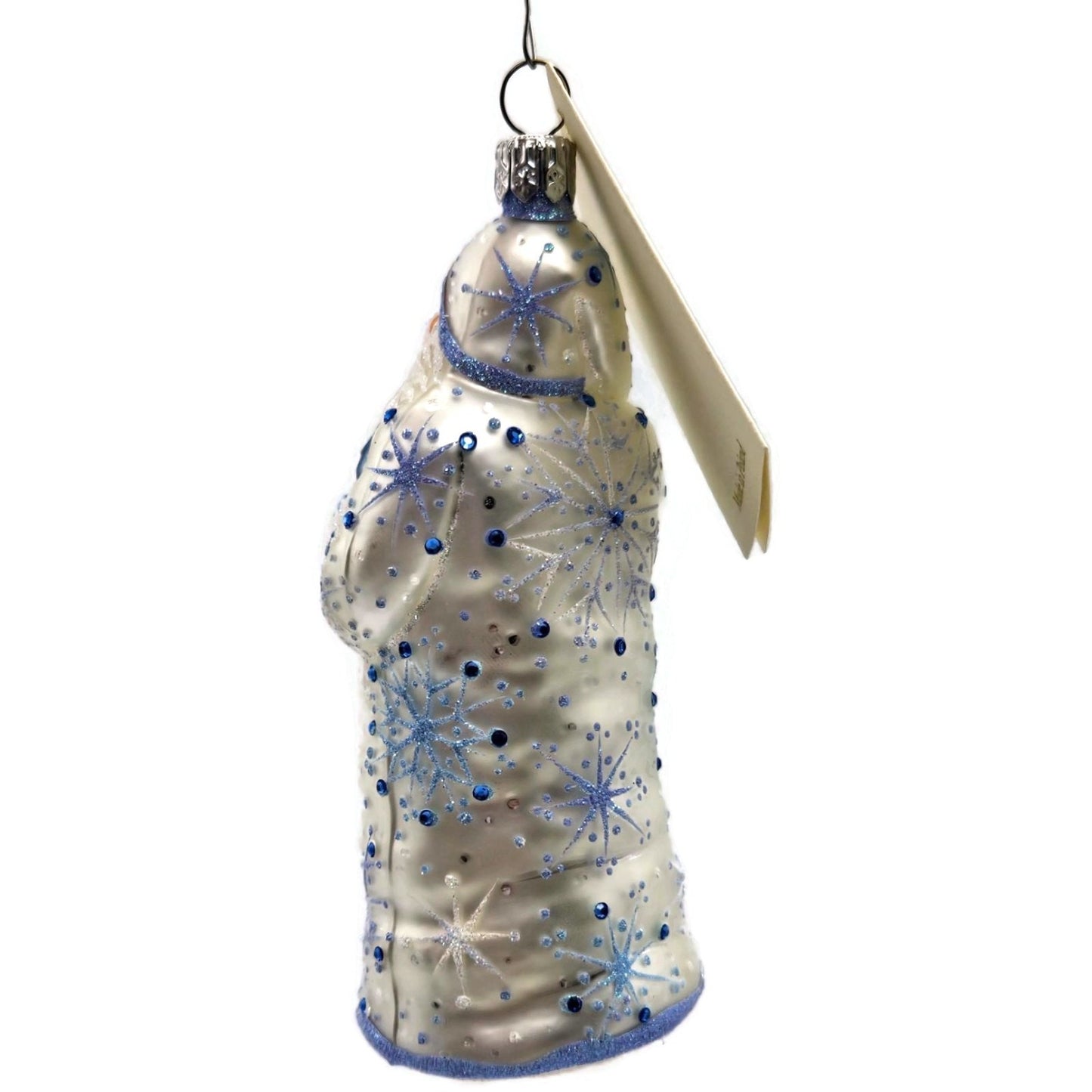 Patricia Breen Santa With Chameleon Jeweled Snowflakes Christmas Tree Ornament
