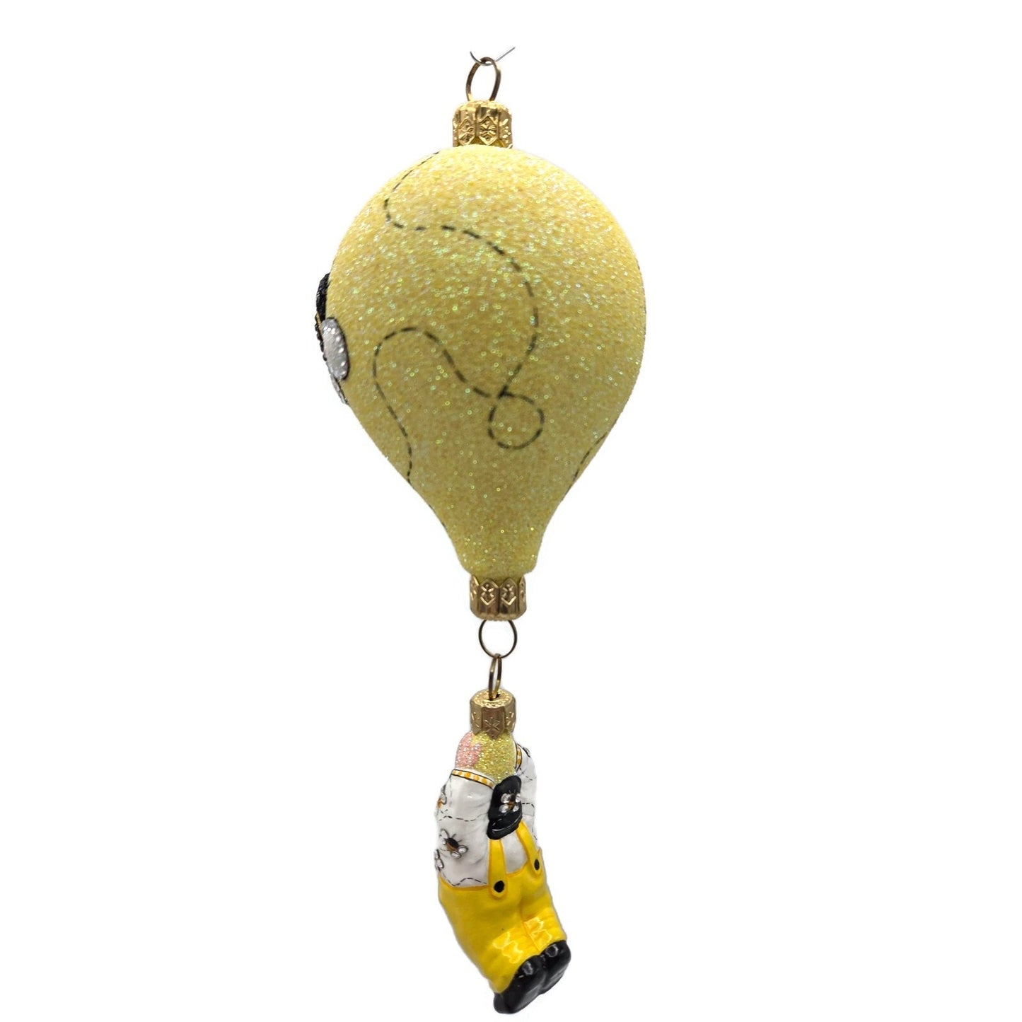 Patricia Breen Miniature Balloon Boy Bees Yellow Spring Christmas Tree Ornament