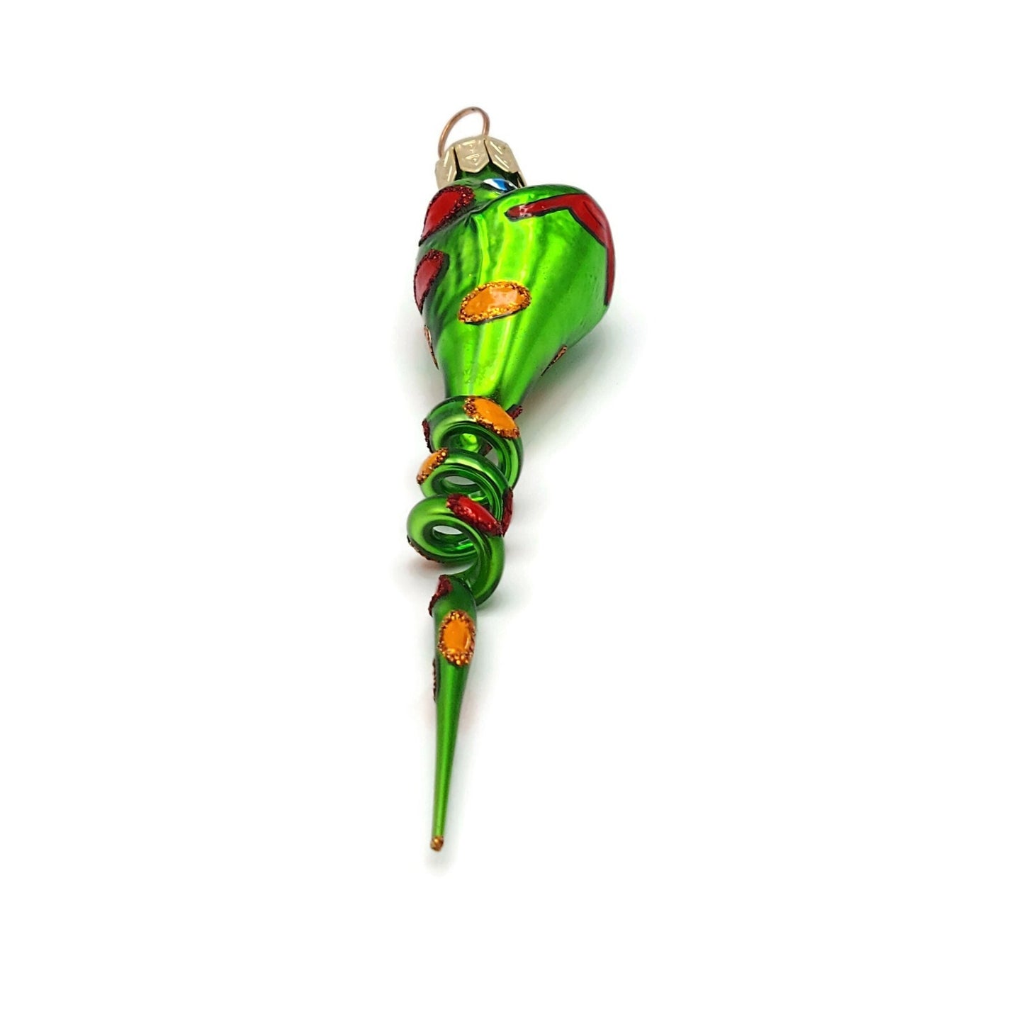 Slavic Treasures Twisted Toad Green Halloween Christmas Tree Ornament SP-EV-00
