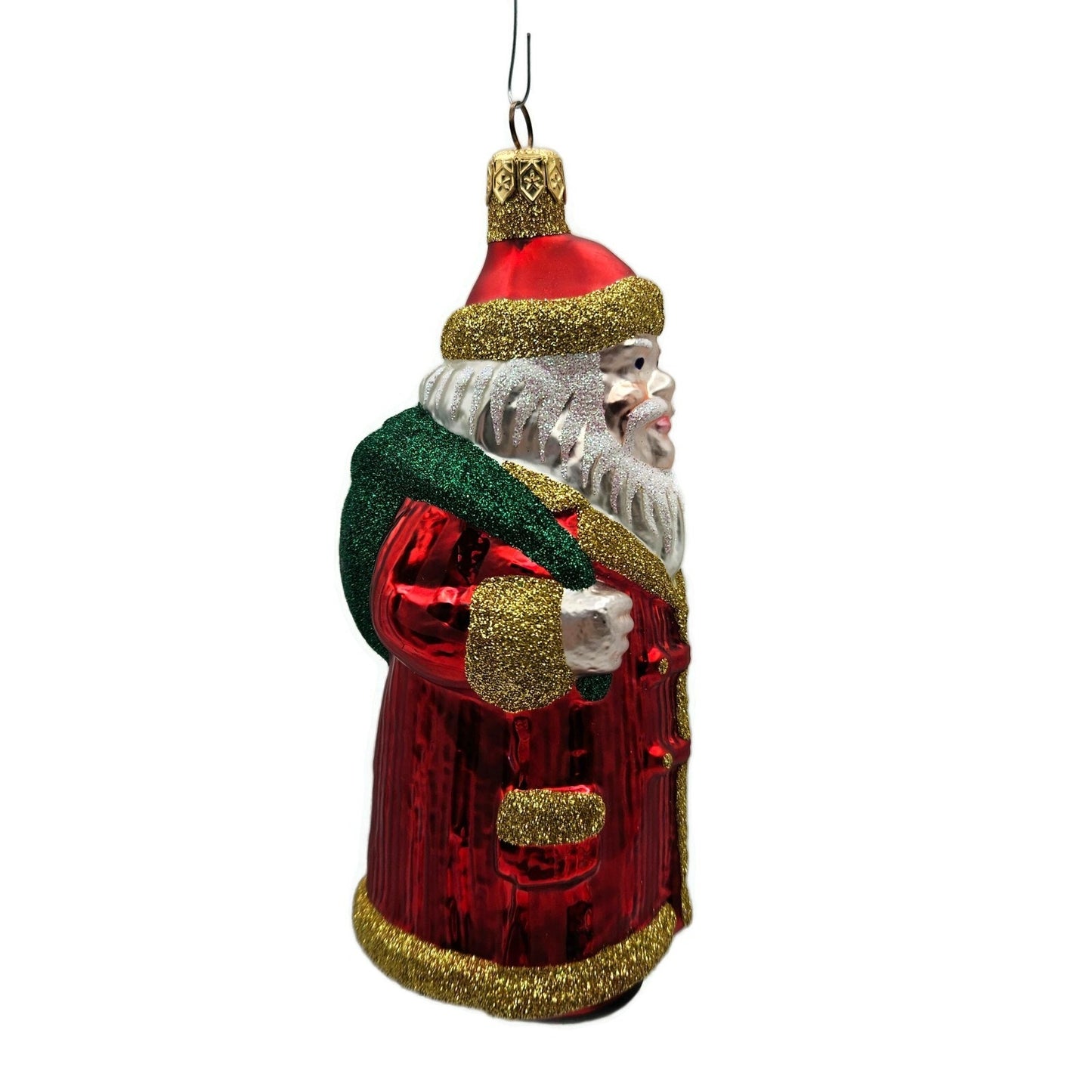 Patricia Breen Striped Santa Claus Red Red Stripes Christmas Tree Ornament