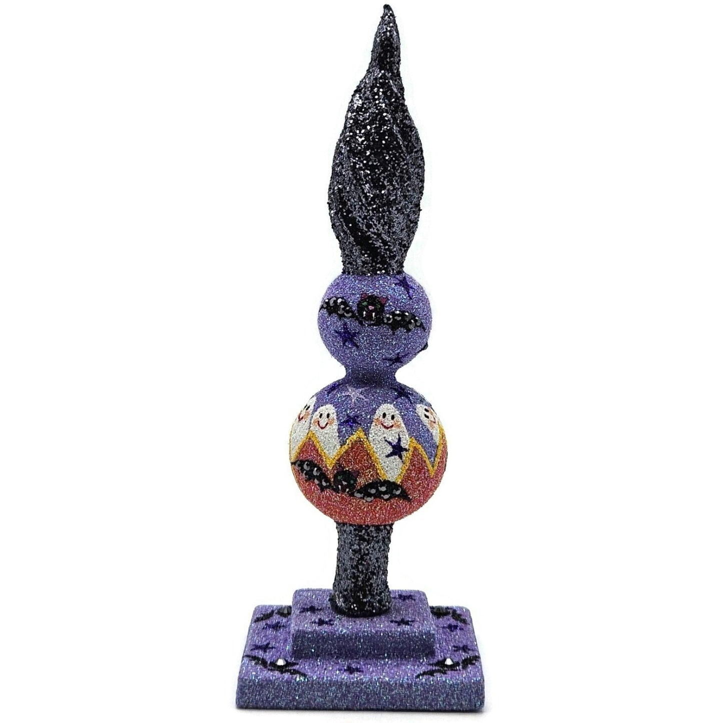 Patricia Breen Ultra Miniature Finial Pumpkin Bat Stars Halloween Ornament