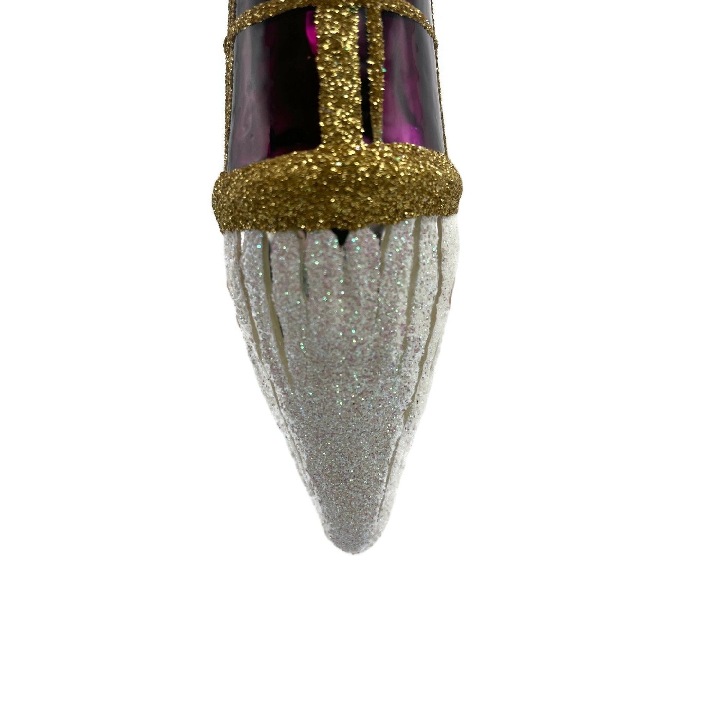 Patricia Breen Winter Wizard Bordeaux Plaid Santa Head Christmas Ornament Decor