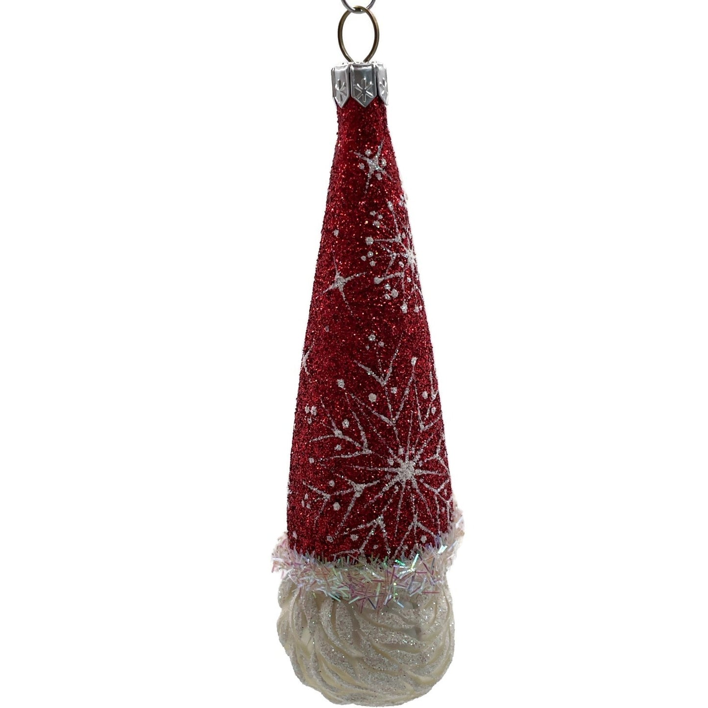 Patricia Breen Winter Sage Snow Faces Santa Claus Snowflakes Christmas Ornament