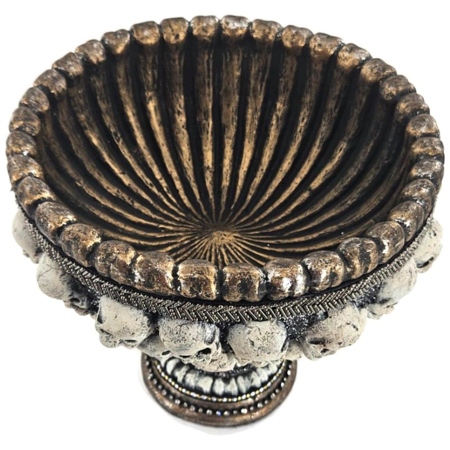 Katherine’s Collection Shakesfeare Skull Bowl Halloween Decor Gothic Centerpiece