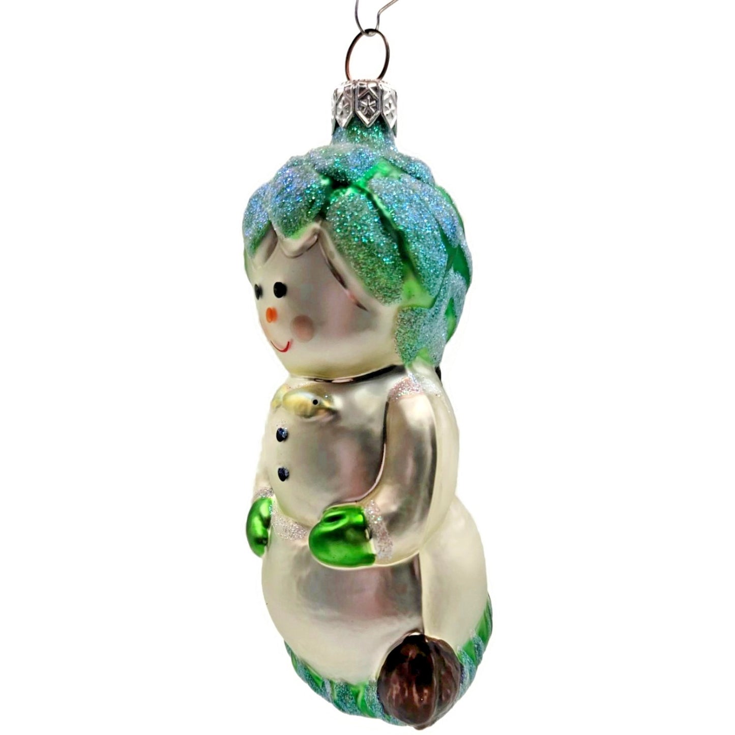 Patricia Breen Hobe Sound Snowman Green Fish Christmas Tree Decor Ornament