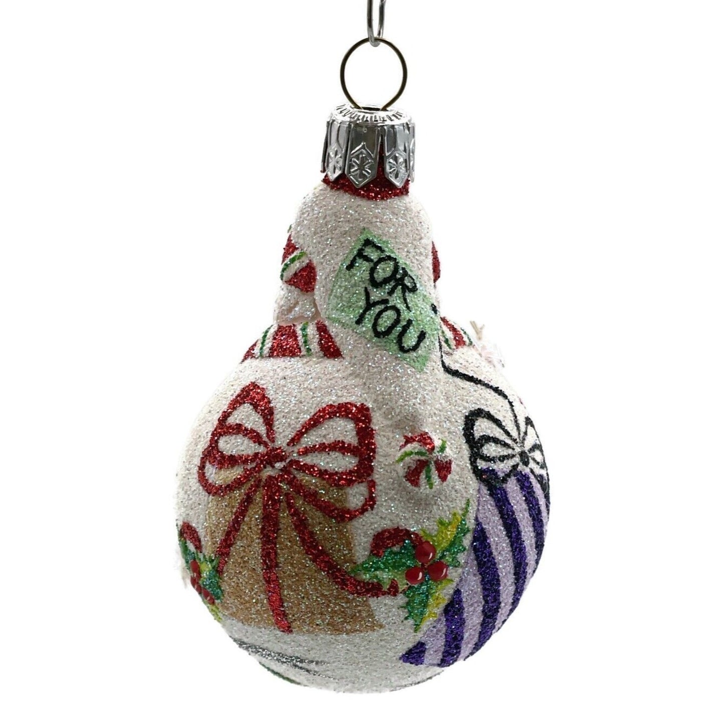 Patricia Breen Miniature Santa du Monde Presents Christmas Tree Ornament