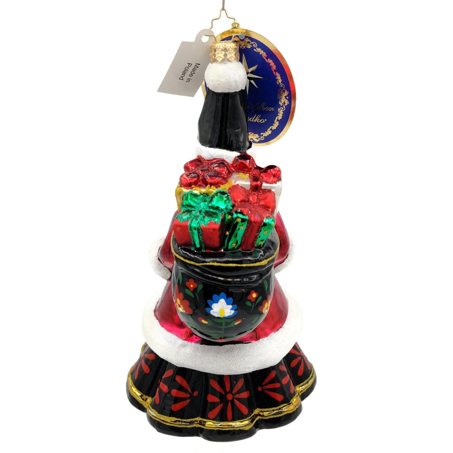 Christopher Radko Festive Folk Santa Claus Christmas Holiday Ornament 1020967