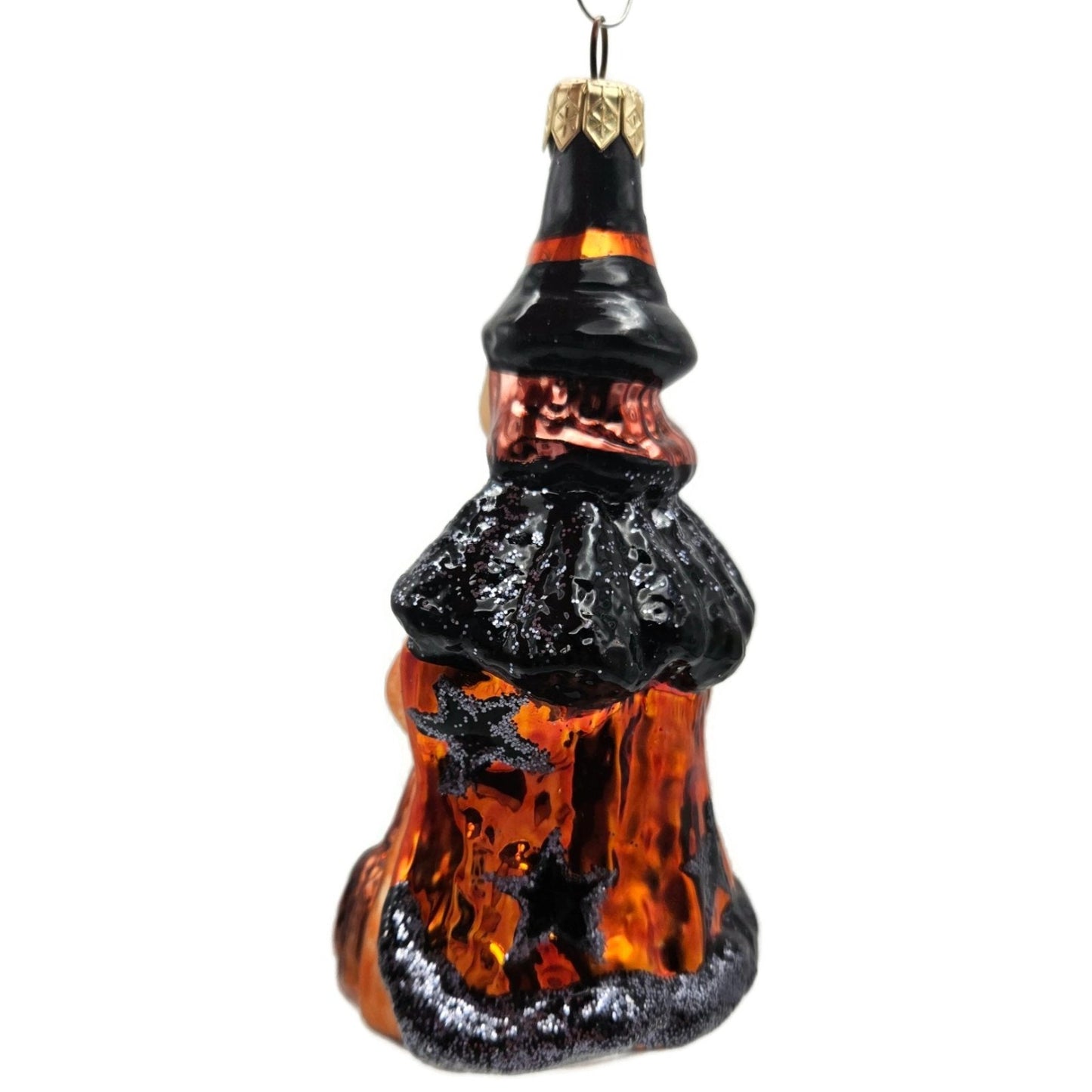 Christopher Radko Witch Orange Stars Dress Halloween Christmas Tree Ornament