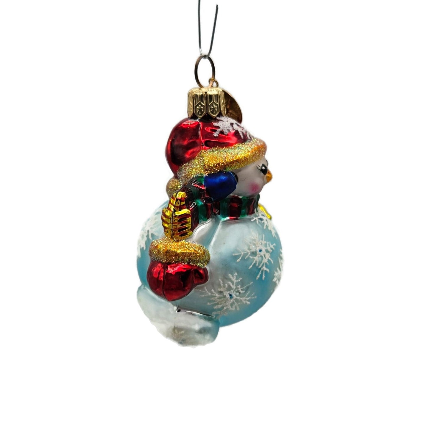 Christopher Radko Chubby Cheer Gem Snowman Christmas Tree Ornament 00-521-QVC