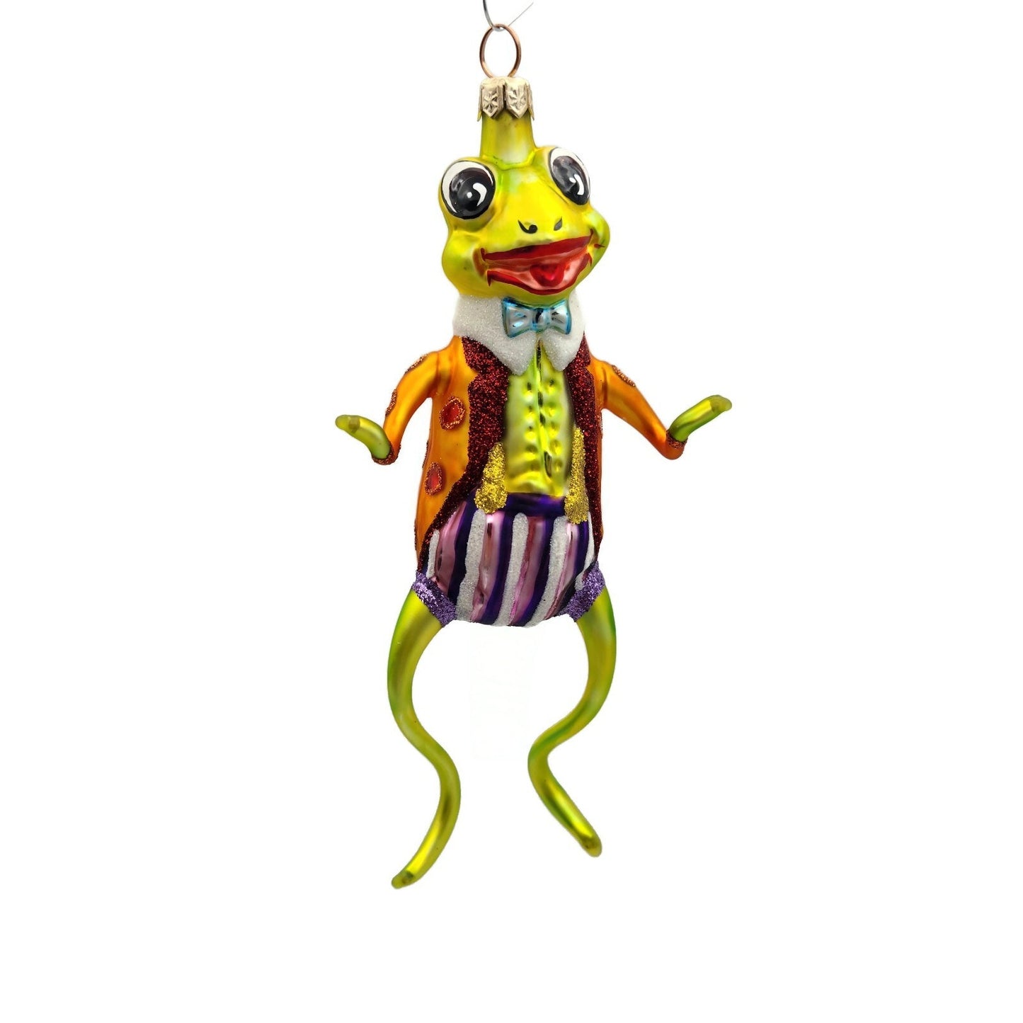 Slavic Treasures Mr Happy Hoppy Frog Halloween Tree Ornament 99-146-A-FB