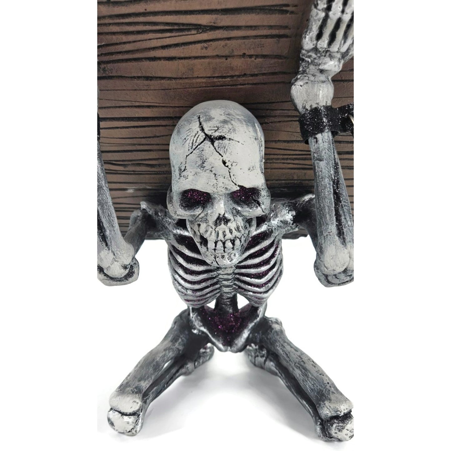 Katherine’s Collection Halloween Skeleton Spell Book Stand Gothic Home Decor