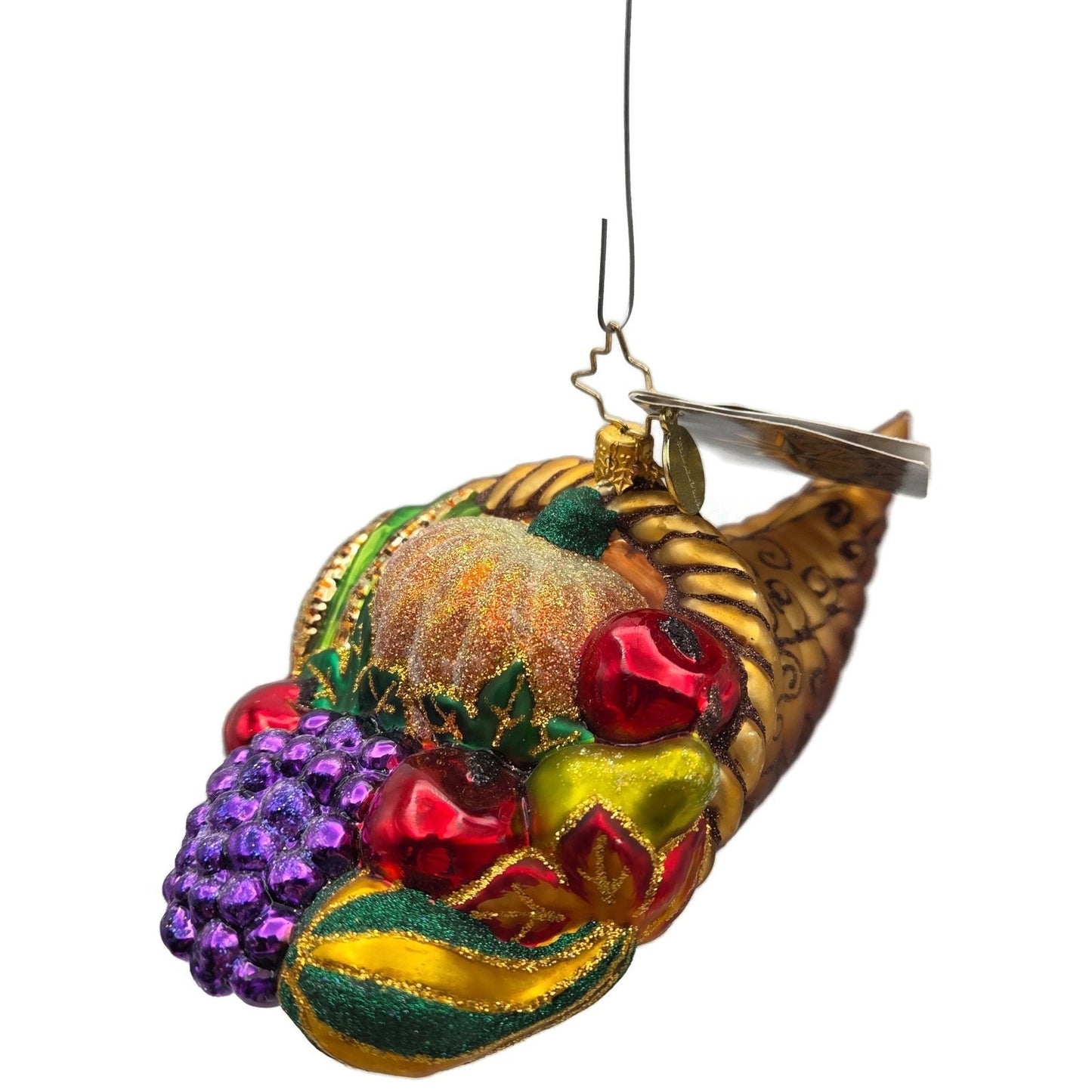 Christopher Radko Bountiful Harvest Cornucopia Thanksgiving Christmas Ornament