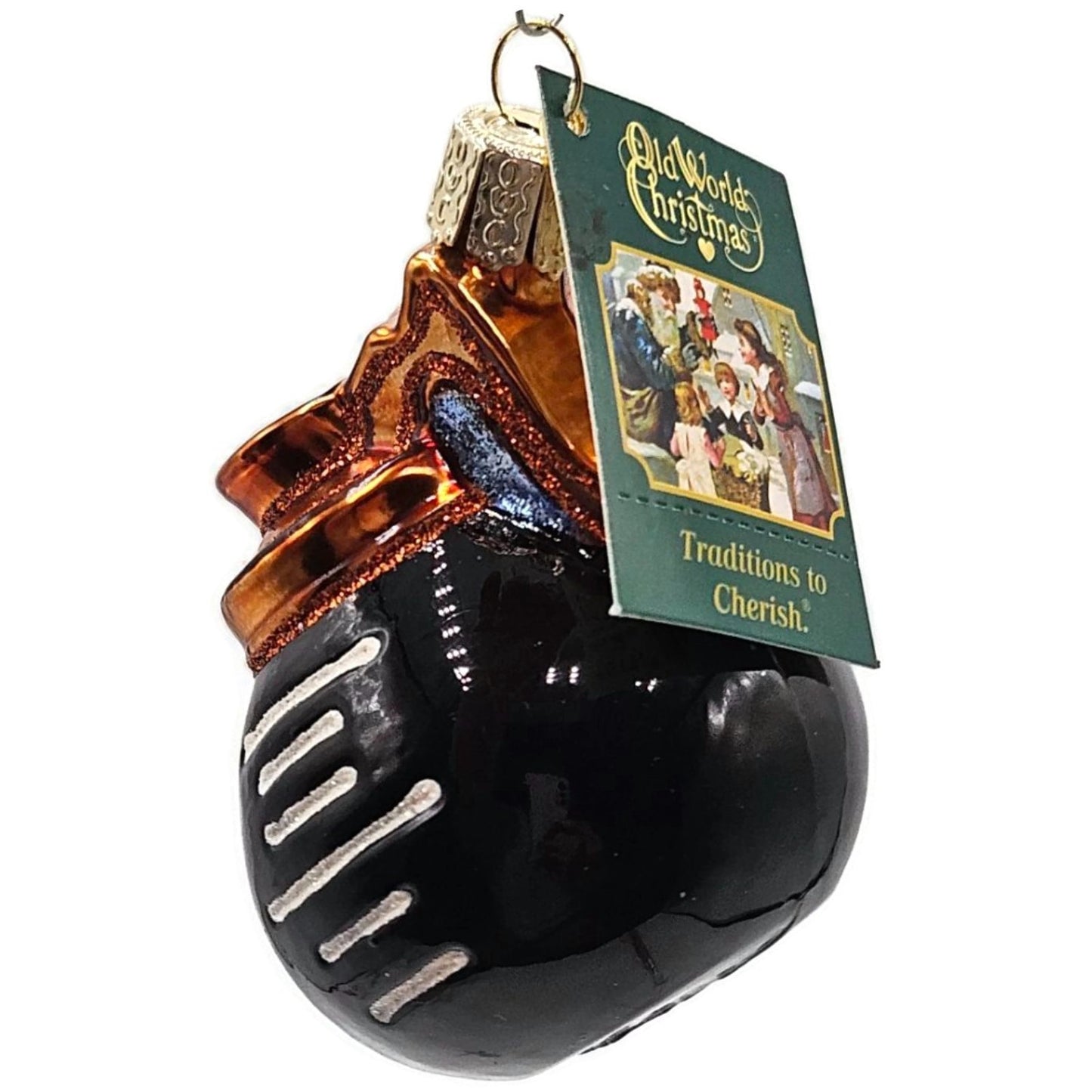 OWC Coffee Pot Ornament Black Food Drink Old World Christmas Holiday Tree Decor