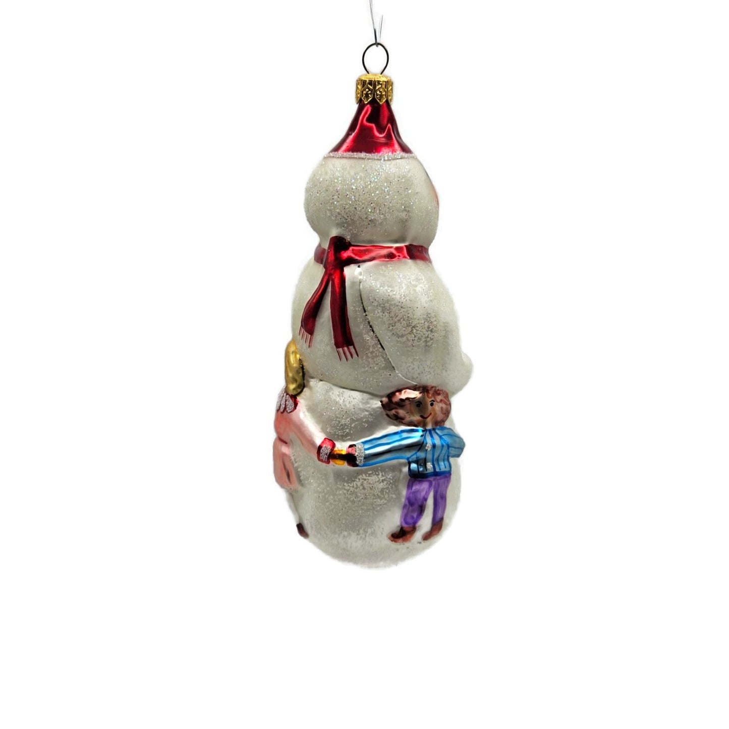 Christopher Radko Snow Dancing Blown Glass Christmas Holiday Tree Ornament 1994